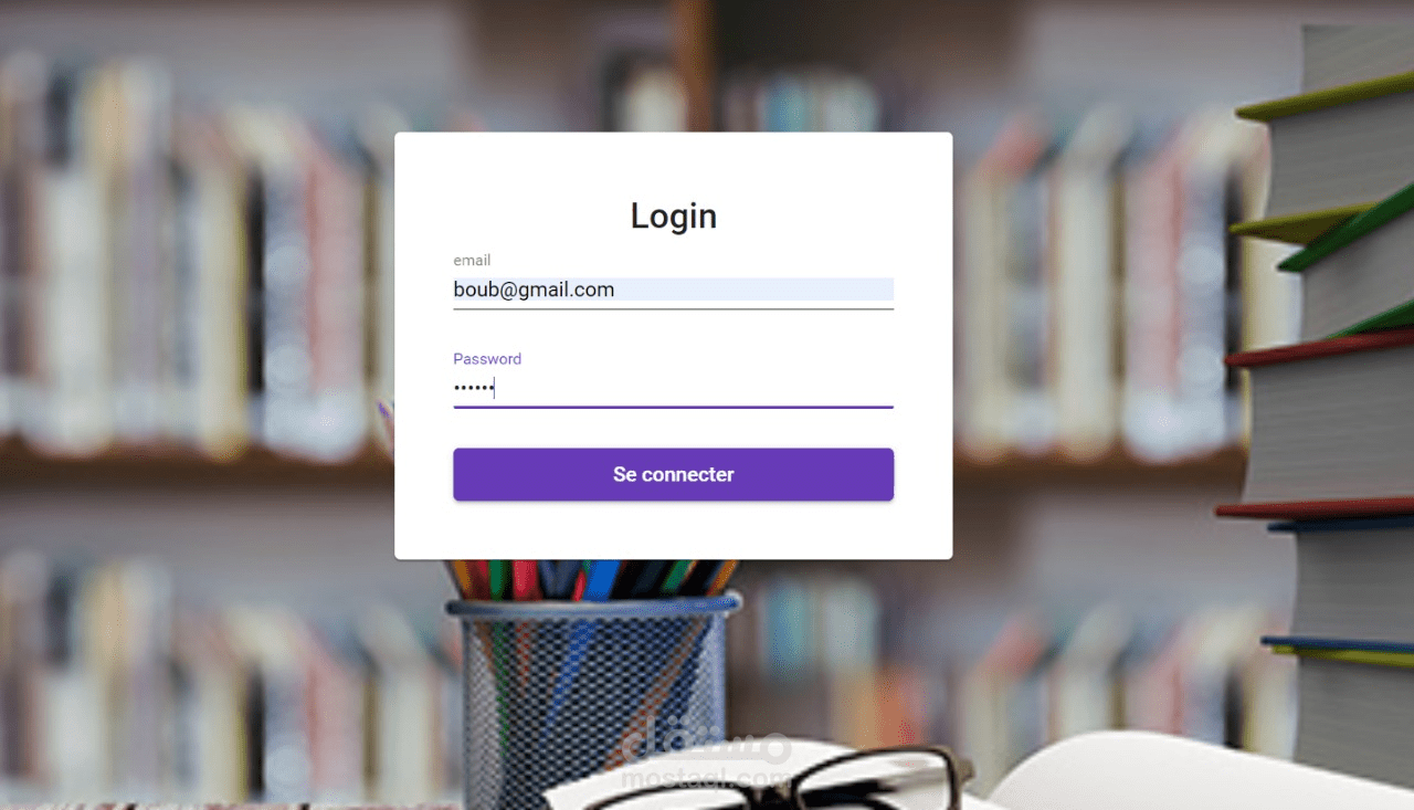 تطبيق وب ادارة المكتبات و الكتب