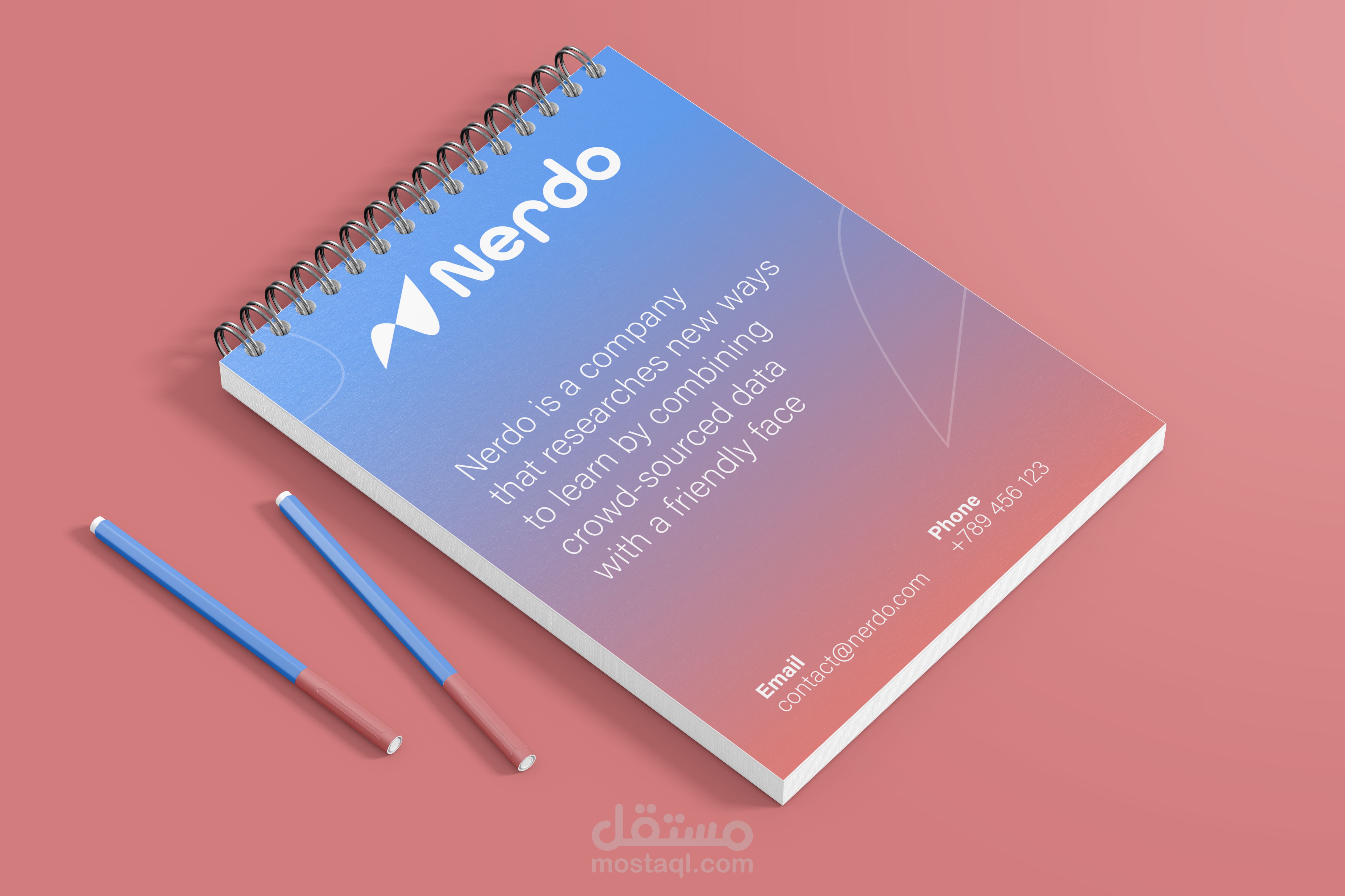 تصميم هوية بصرية لـ Nerdo