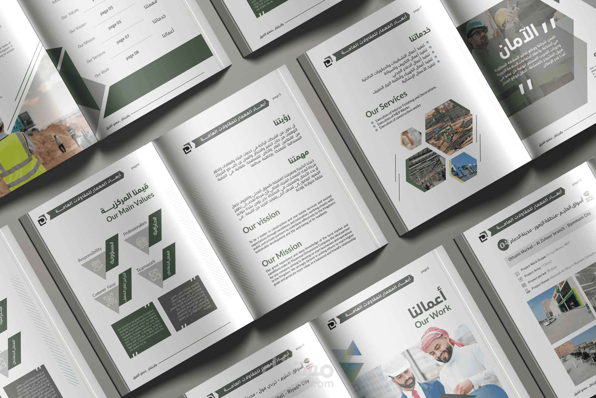 تصميم التقارير والملفات