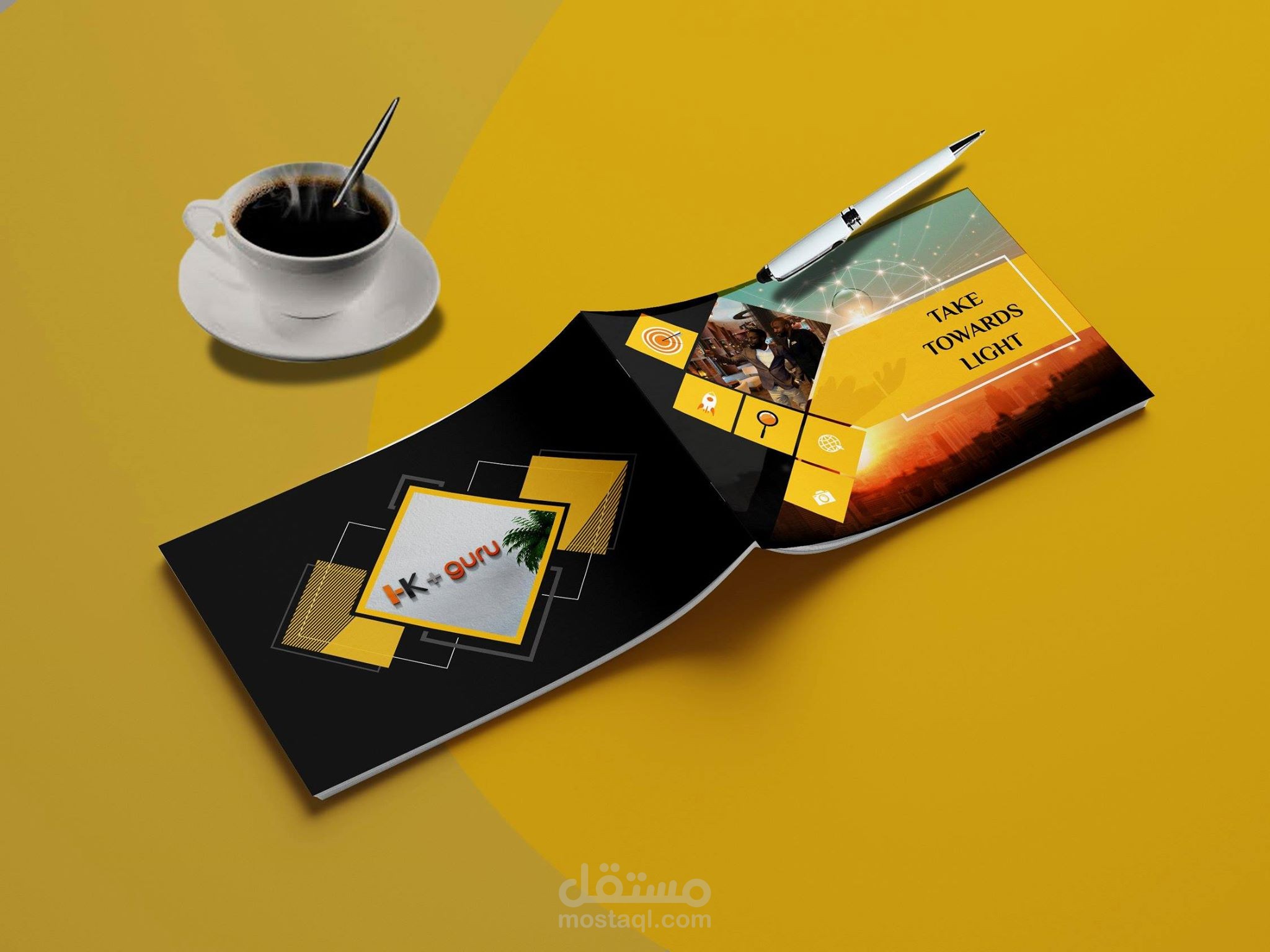 تصميم بروفايل عصري واحترافي جدا لشركة رقمية