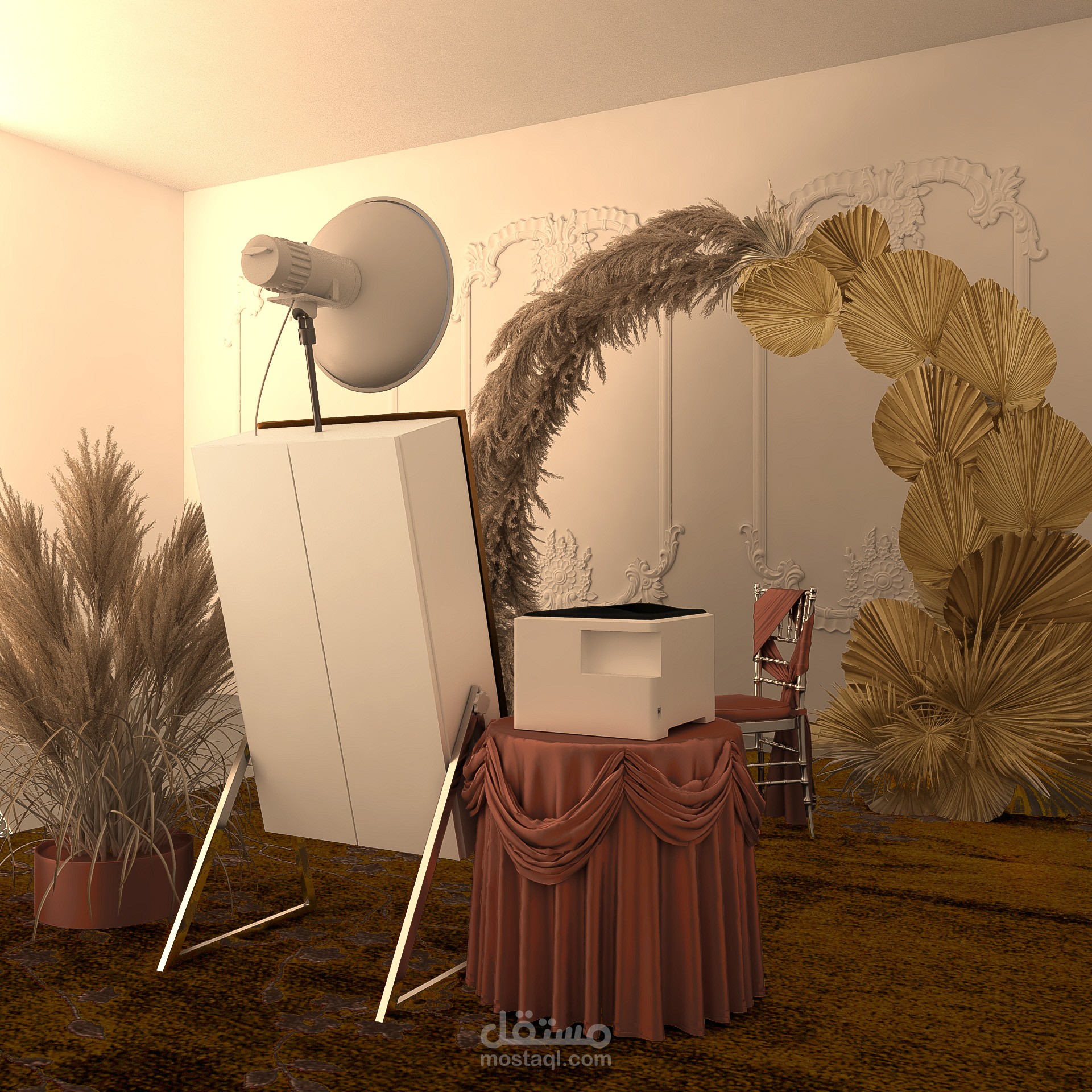 تصميم ثلاثي الأبعاد mirror photobooth