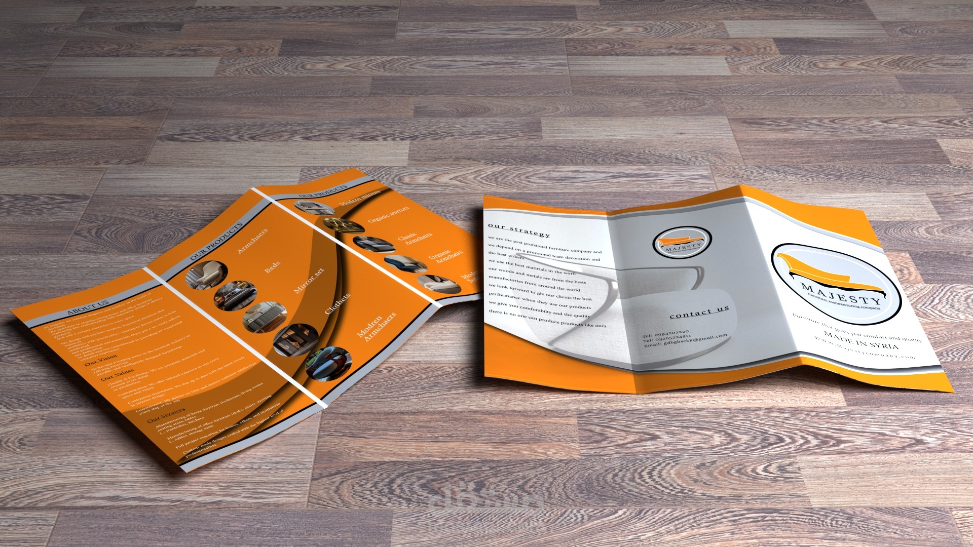 تصميم بروشور ثلاثي الأبعاد و غرافيك