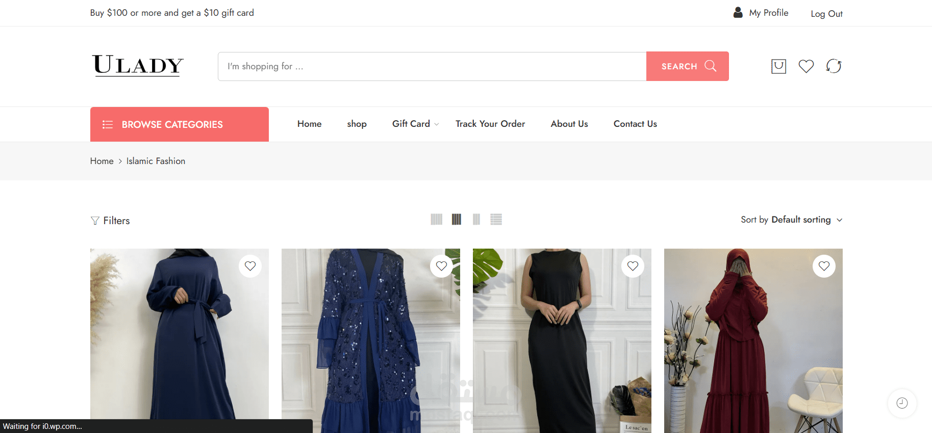 متجر ملابس الكتروني