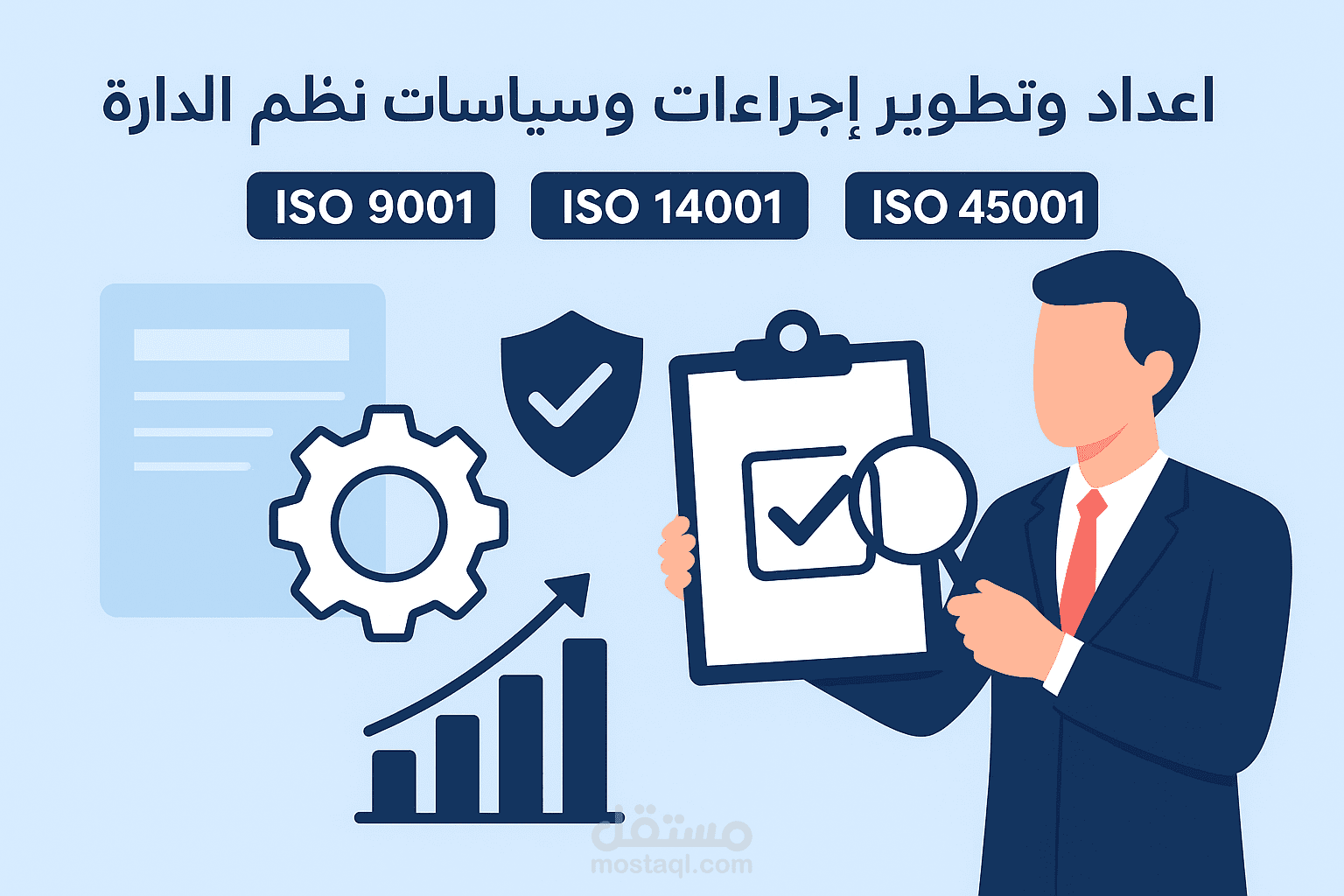 تطوير إجراءات العمل وبناء نظم إدارة الجودة والبيئة والسلامة