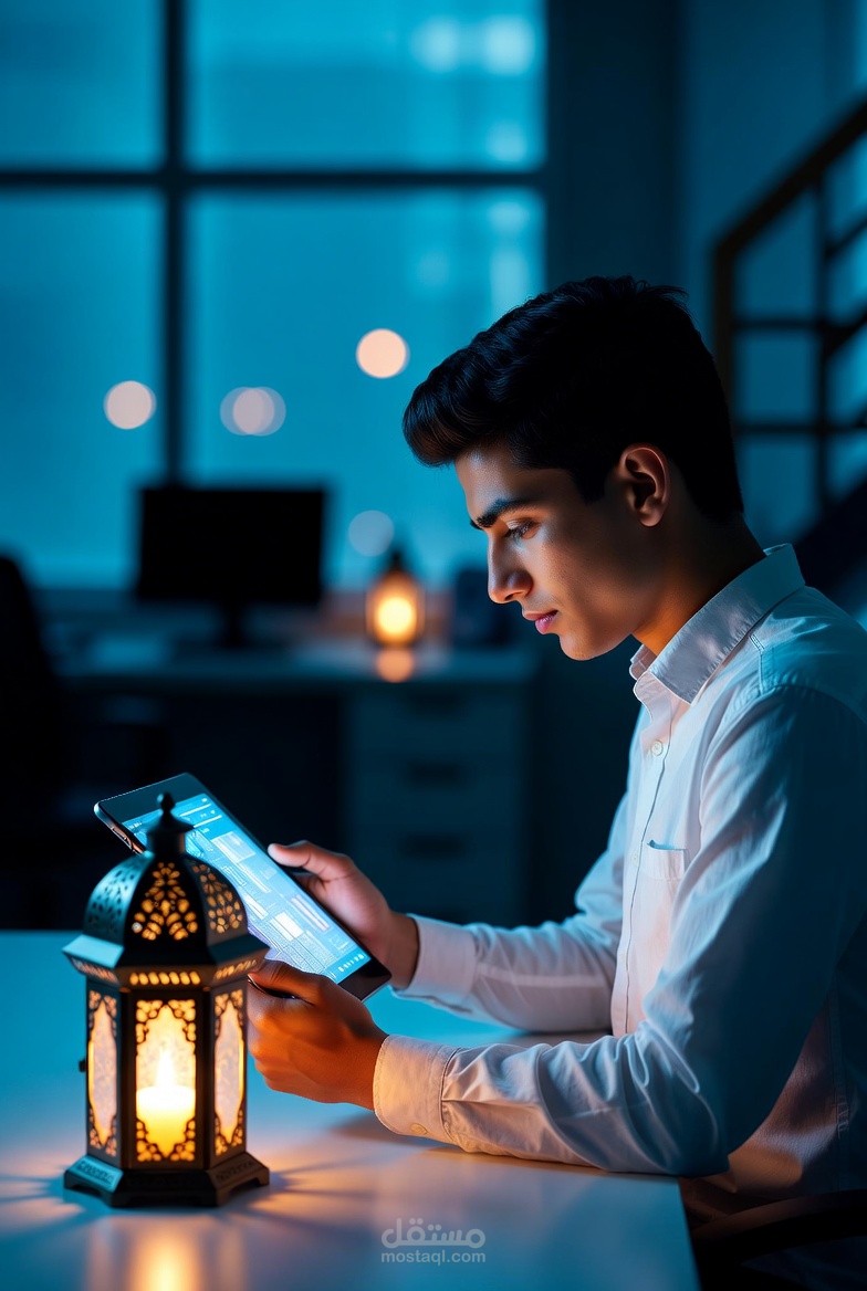 إعلان إحترافي بالذكاء الاصطناعي عن متجر كتب إلكترونية