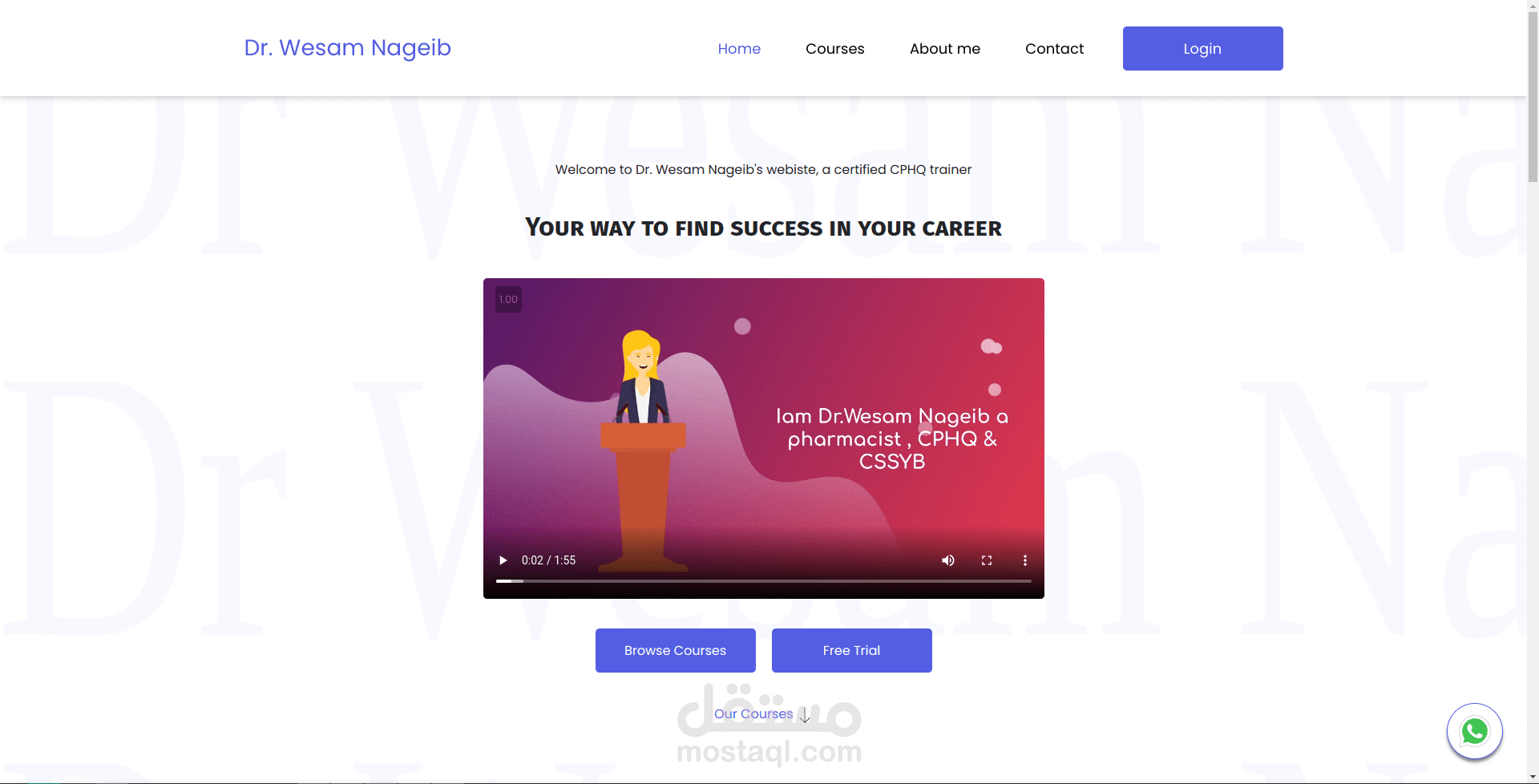 Dr Wesam Nageib Website