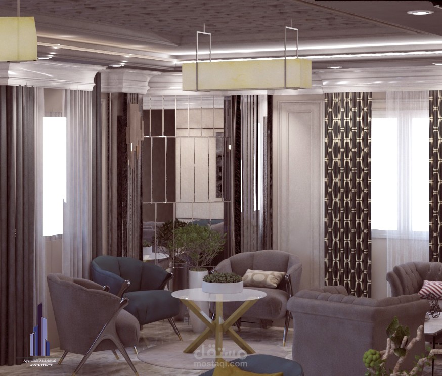 تصميم رسيبشن نيو كلاسيك