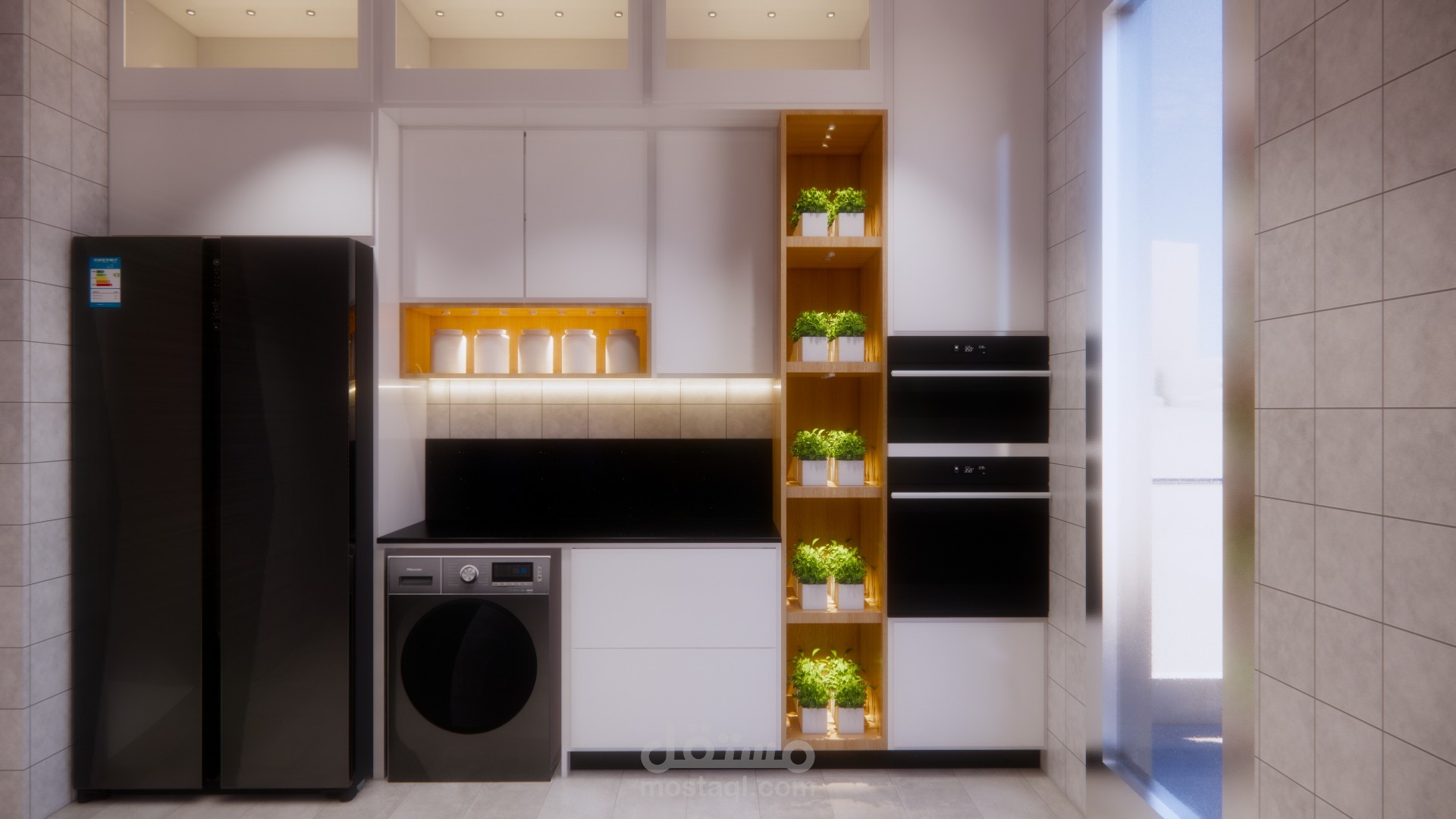 مطبخ على الطراز المعاصر