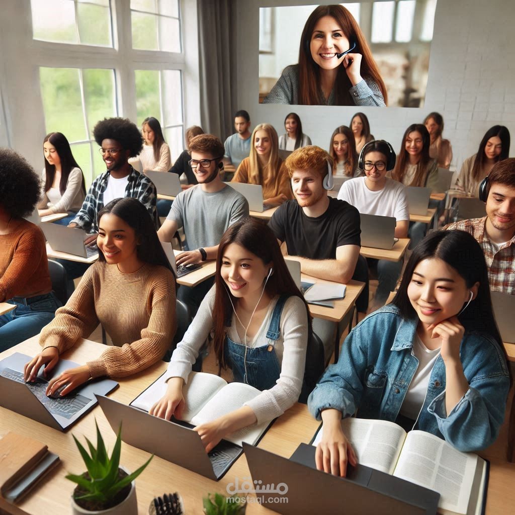 محاكاة تعليمية عبر الإنترنت بالصوت و الصورة