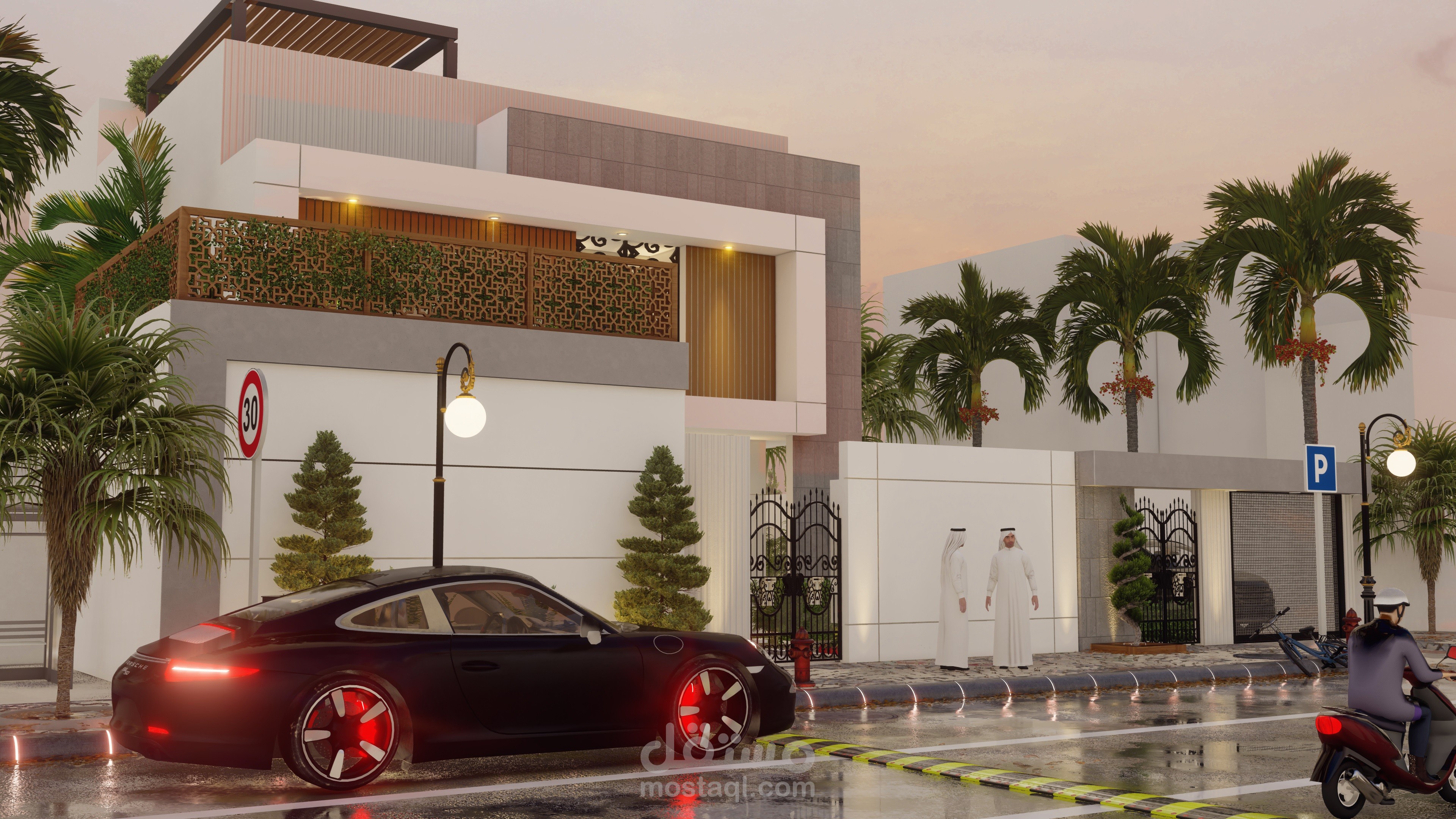تصميم خارجي على الطراز المودرن