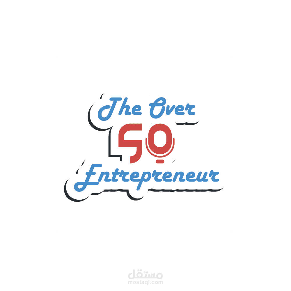 The Over 50 Entrepreneur Podcast Logo Design