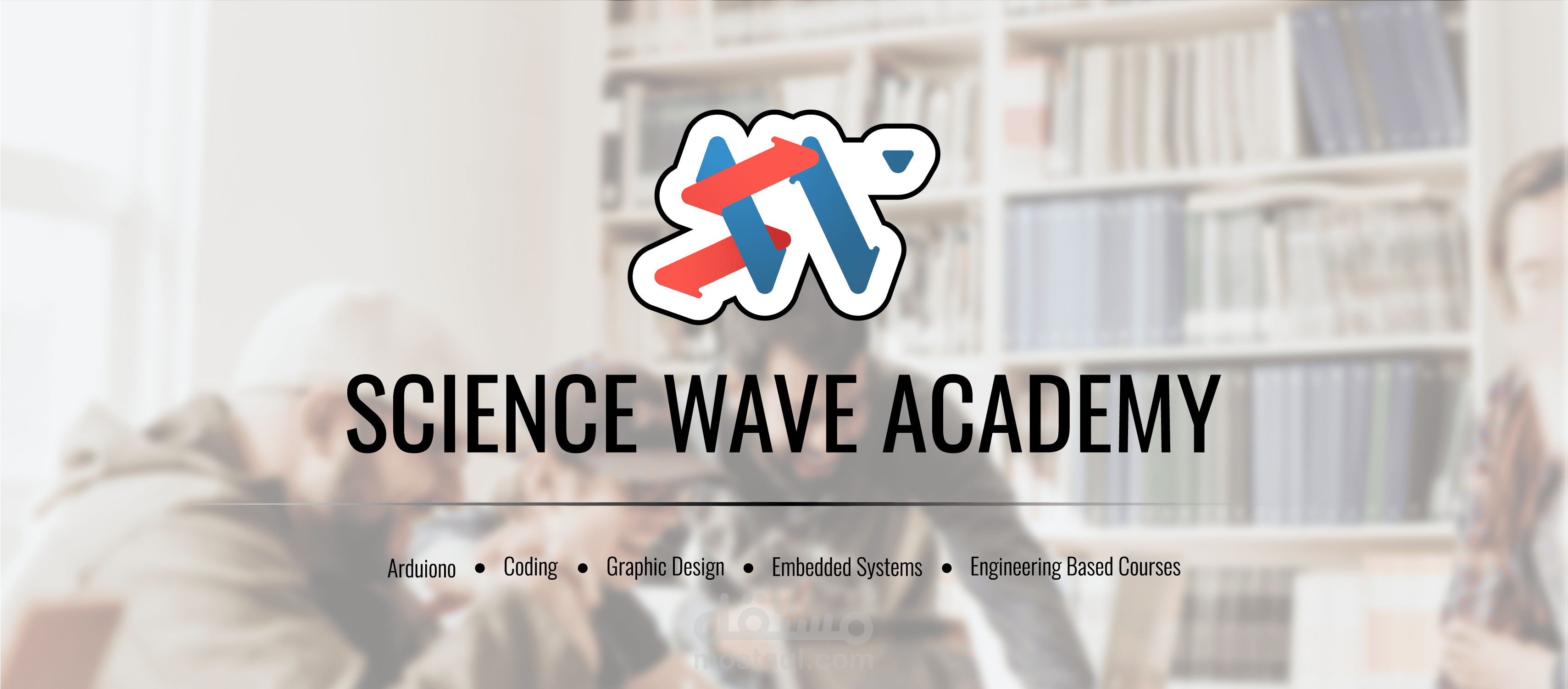 Science Wave Academy Poster Design