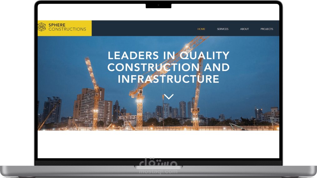 تصميم موقع متجاوب حديث HTML/CSS