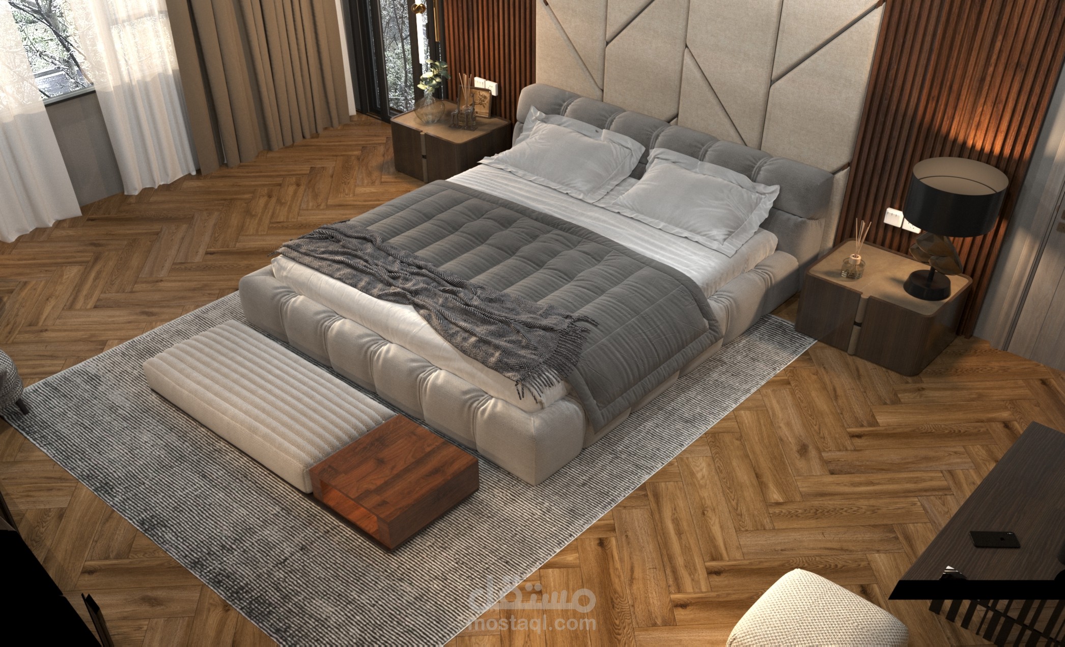 modern bed room project