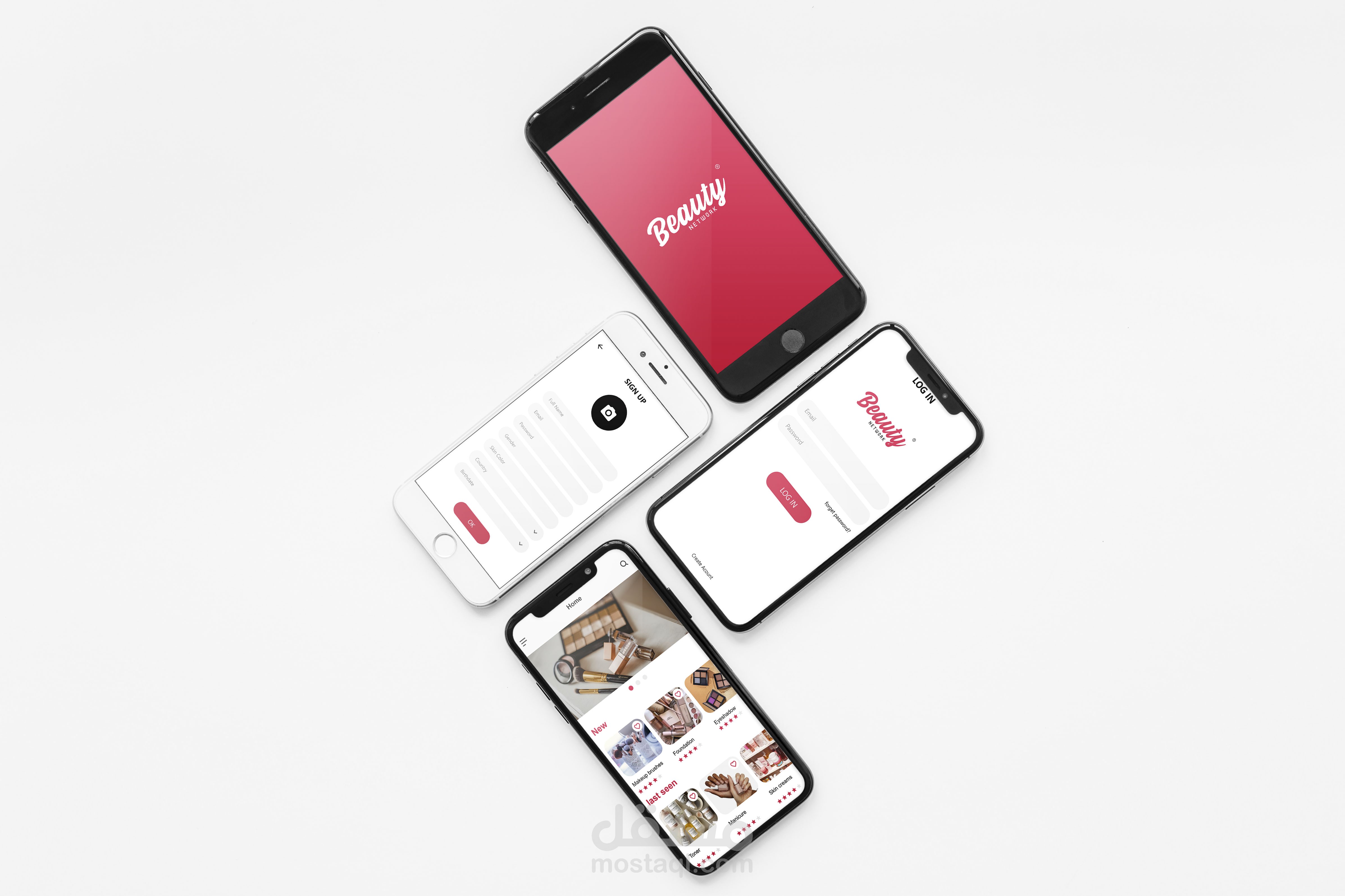 Beauty app UX/UI design