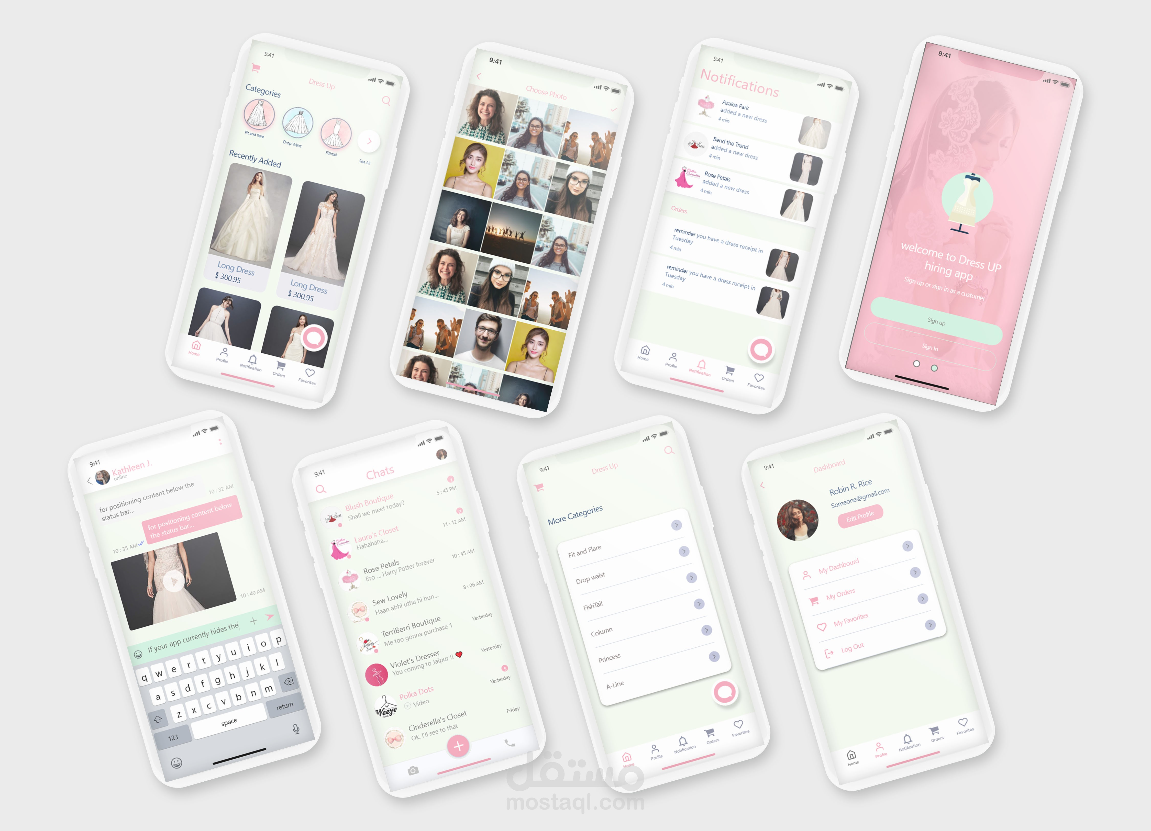 UI Dress Up app for IOS