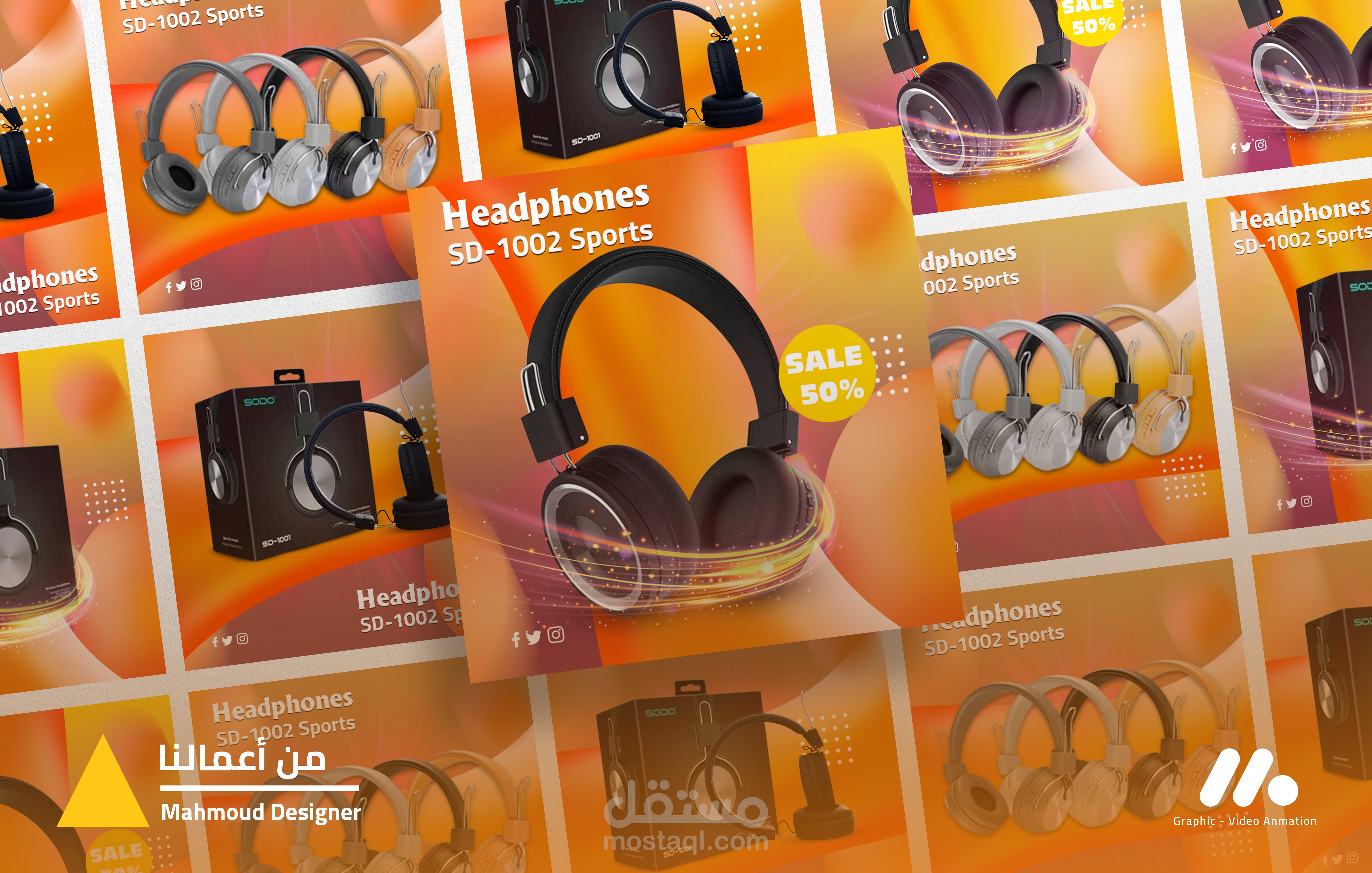 Social media headphone designs