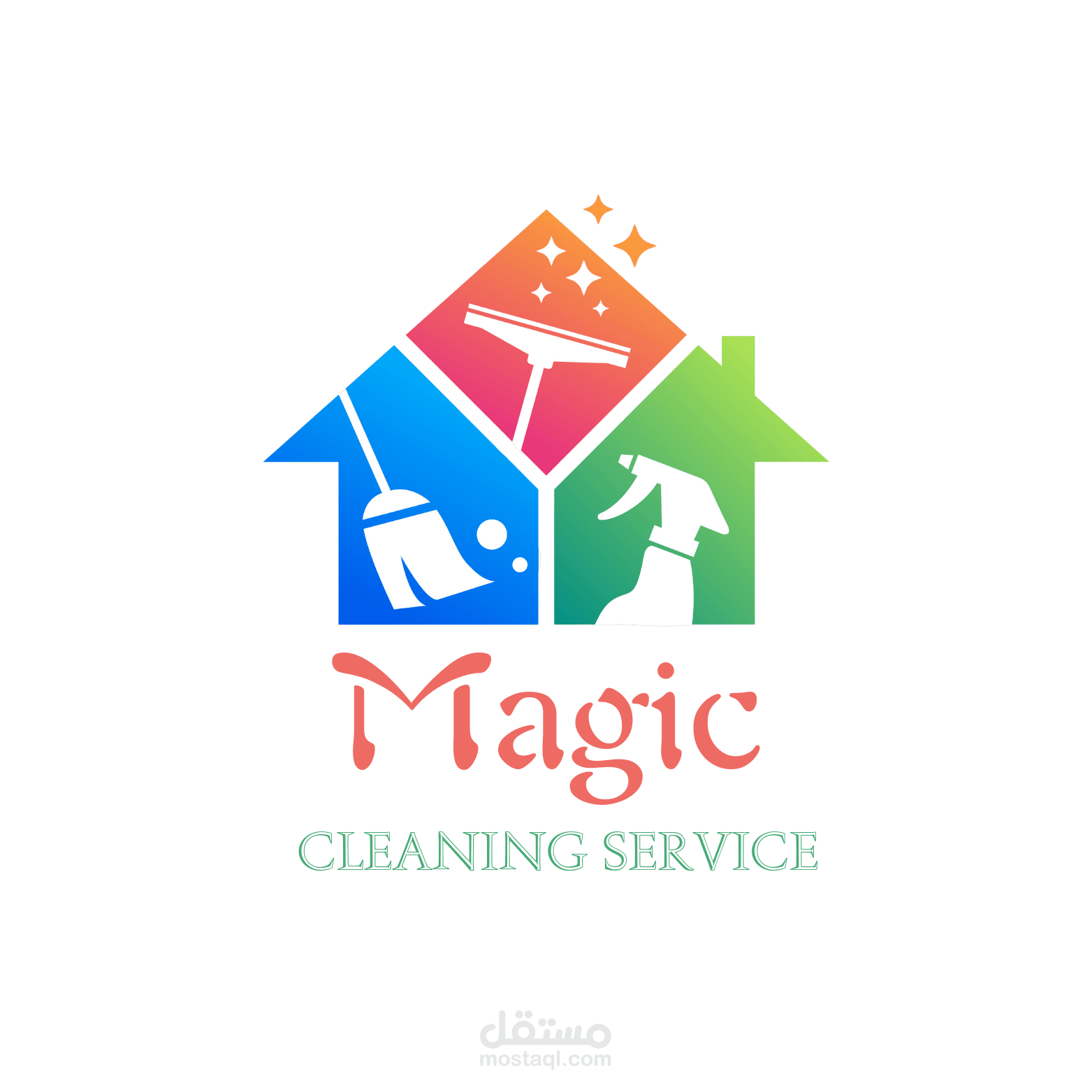 Cleaning service logo