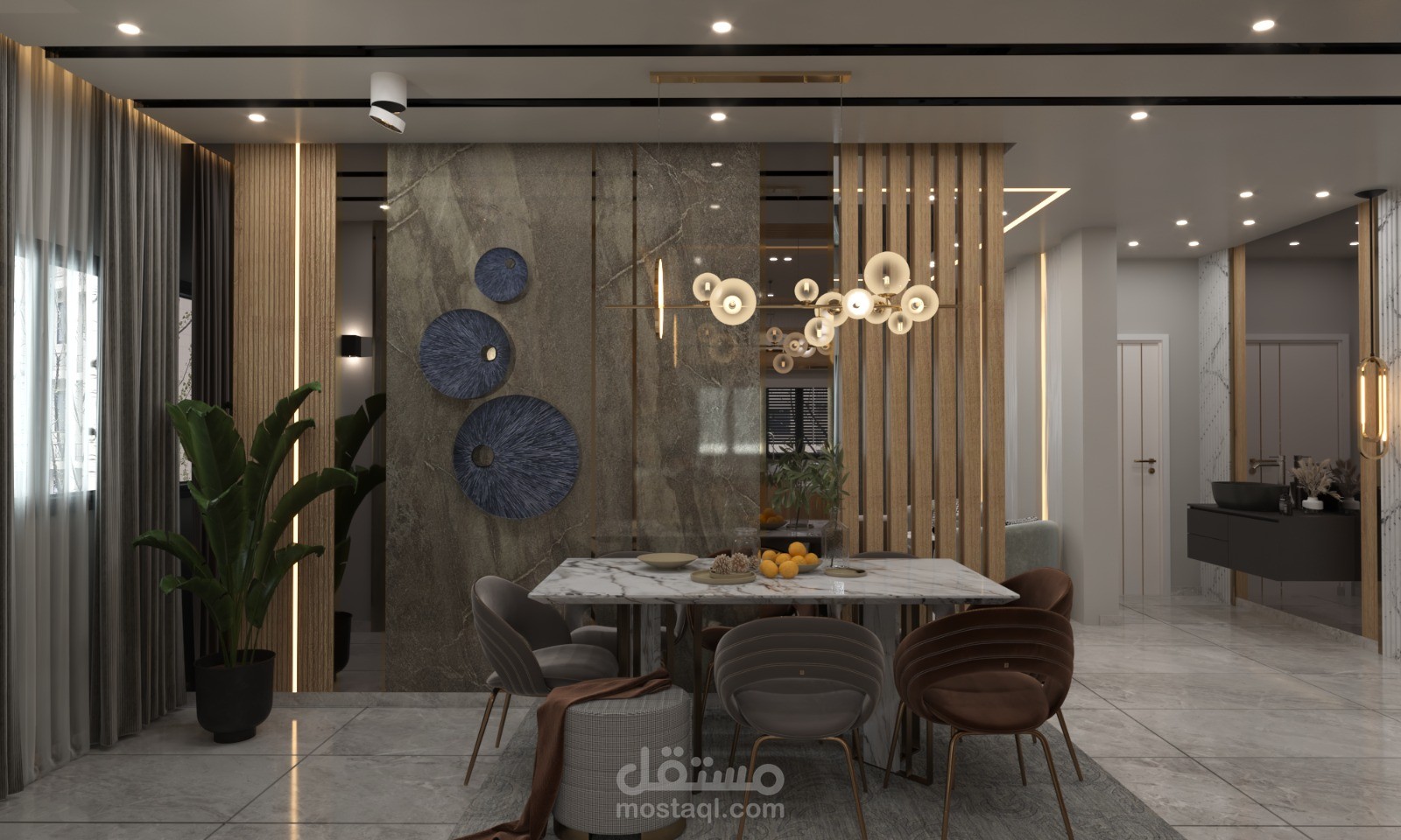 تصميم داخلي لشقة سكنية