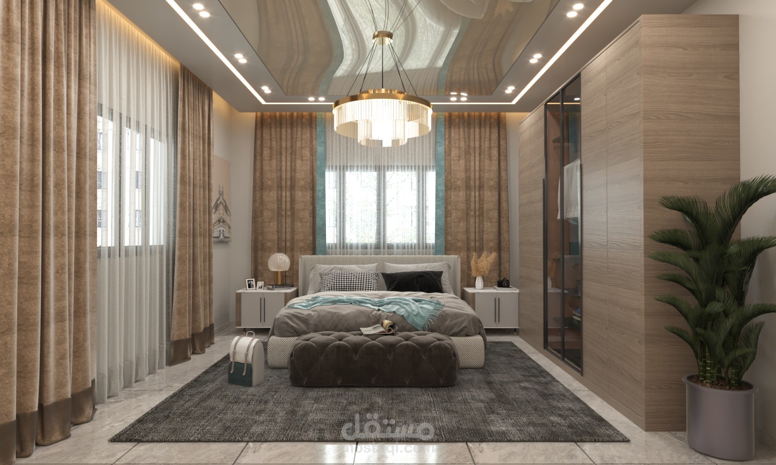 تصميم داخلي لشقة سكنية
