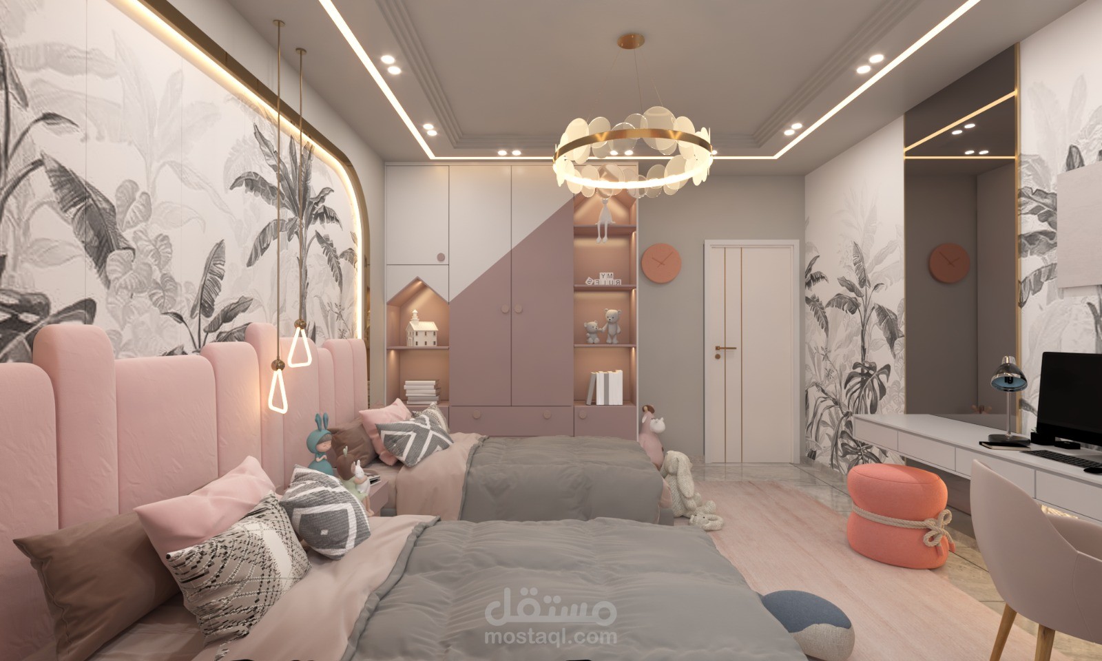 غرفة نوم اطفال بنات