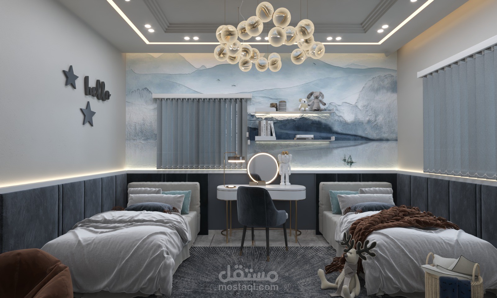 غرفة نوم اطفال اولاد