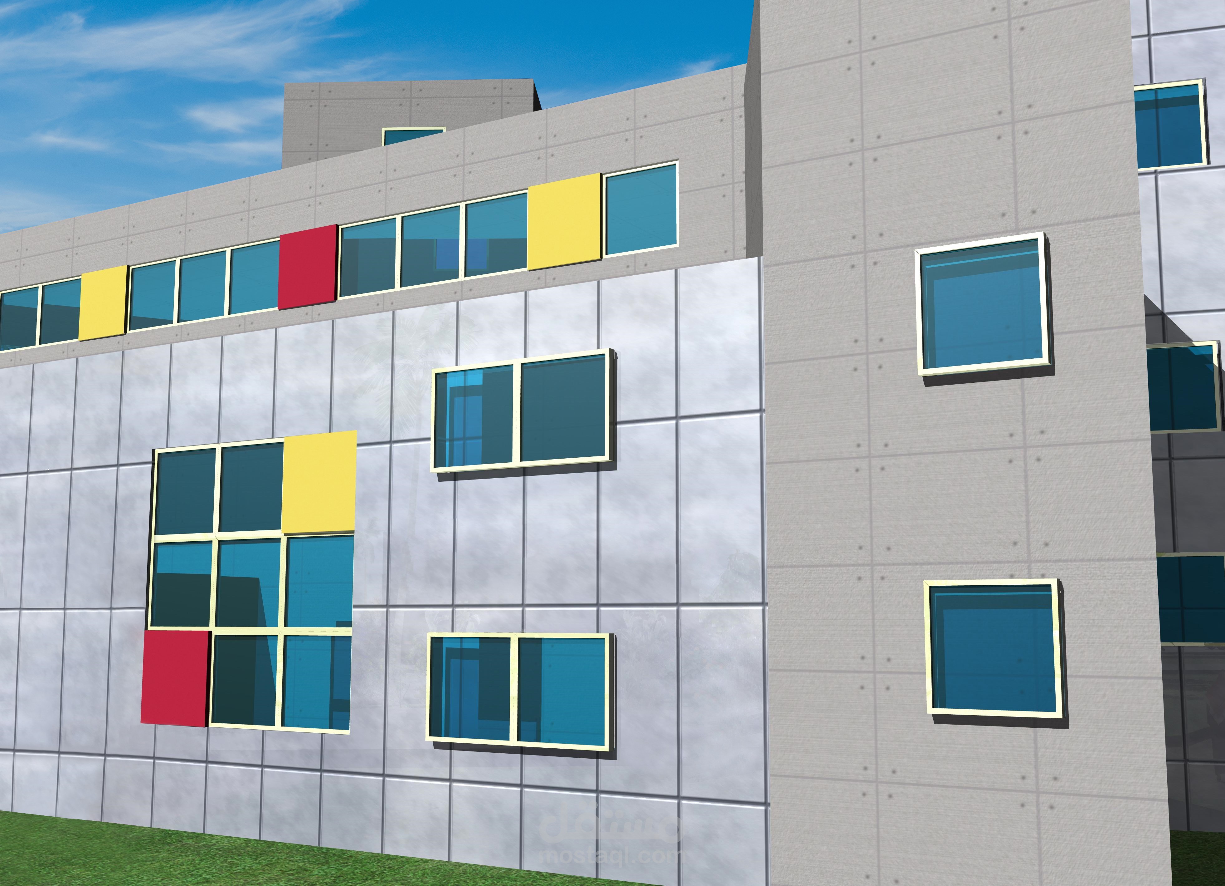 تصميم معماري لمباني حاضنة تكنولوجية