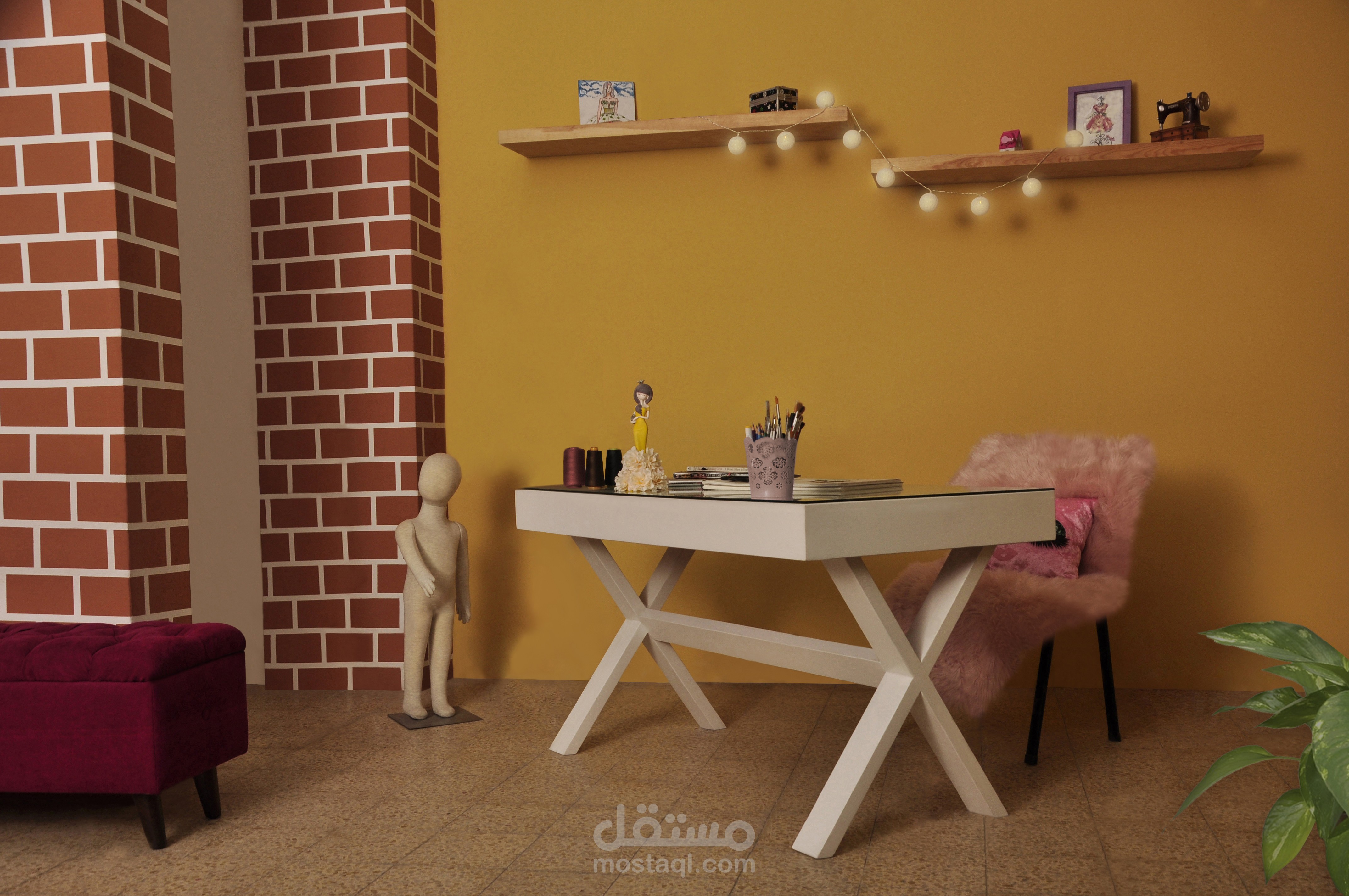 تصميم داخلي لايتيله حياكة أزياء