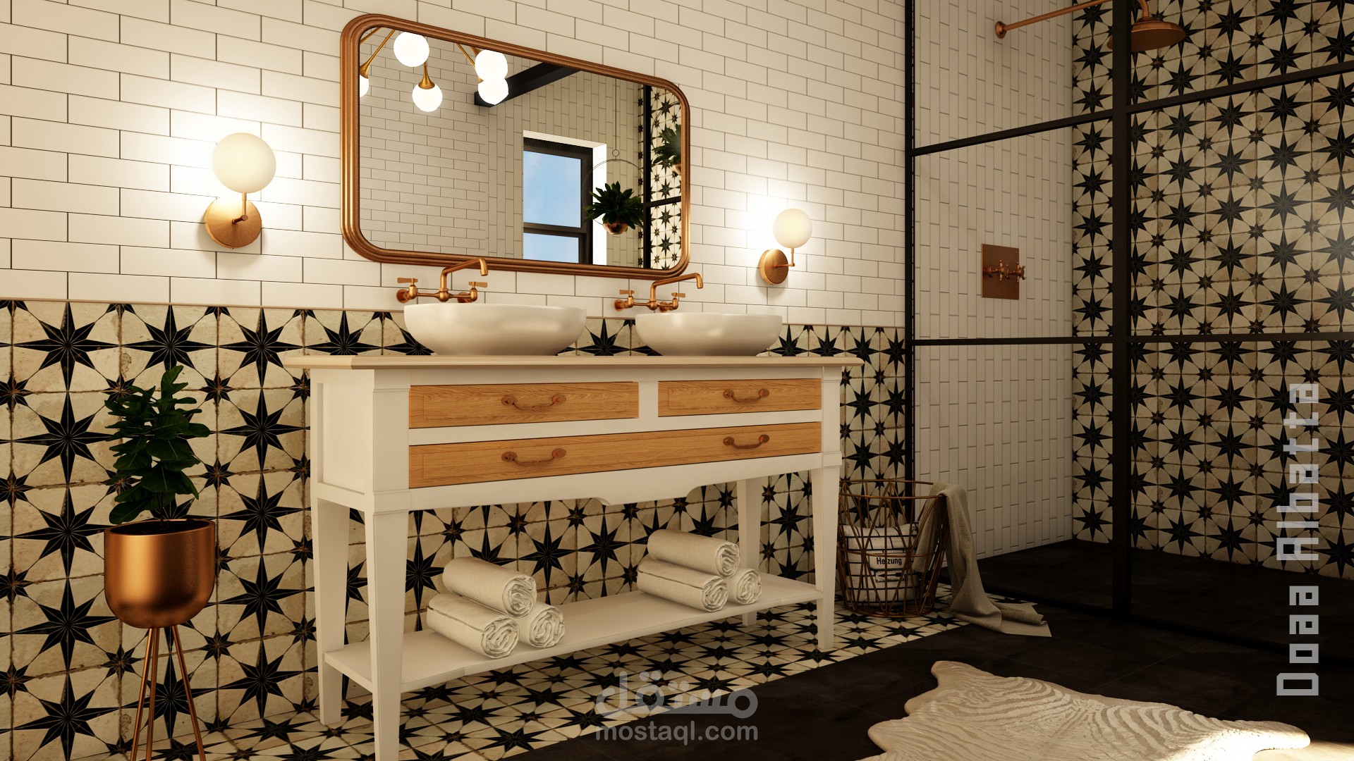 تصميم داخلي لحمام