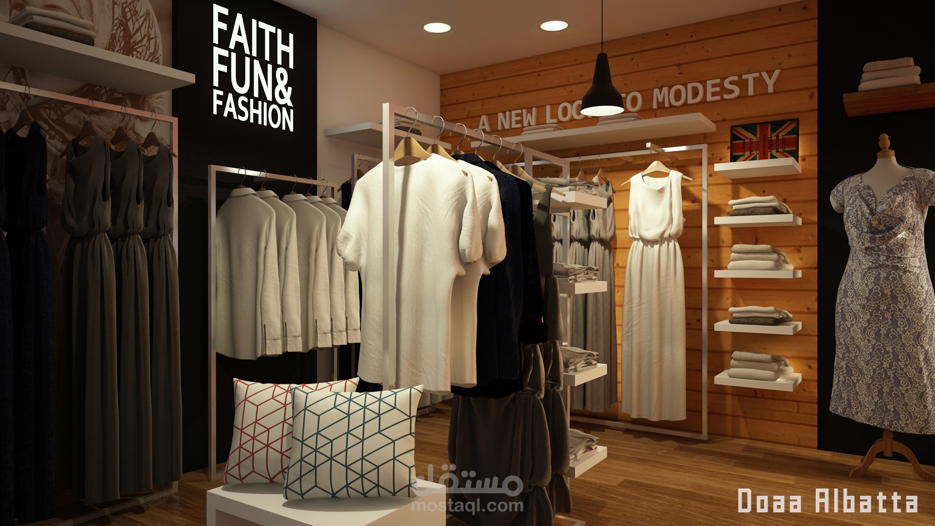 تصميم داخلي لمتجر ملابس بريطاني (1)