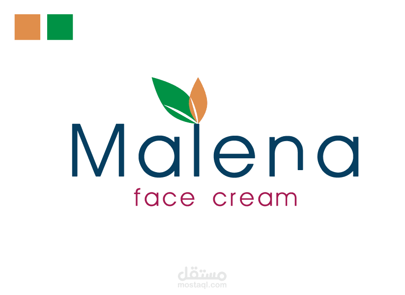 شعار لمنتج مالينا كريم للوجه malena cream face Logo