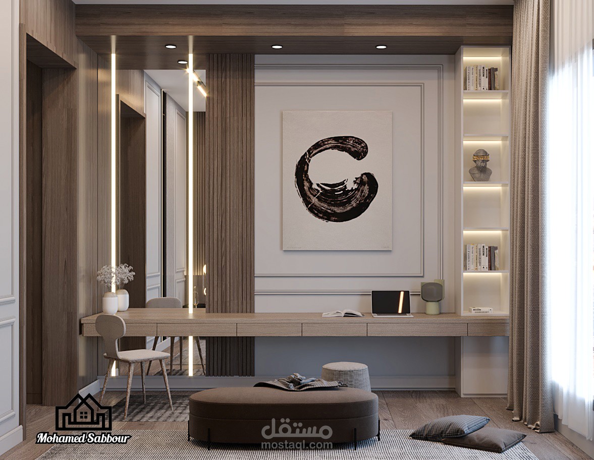 غرفة نوم ودريسنج