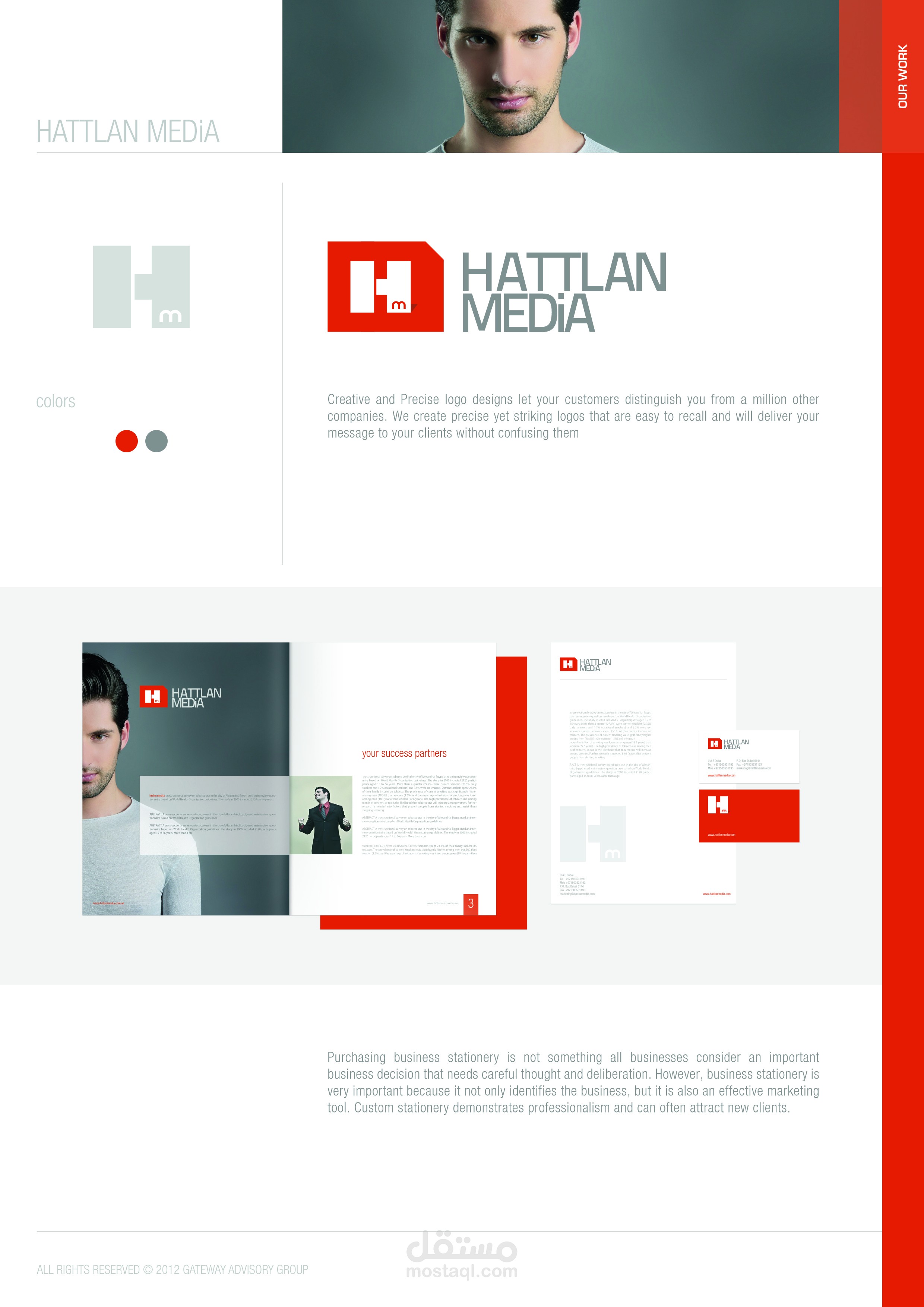تصميم اللوغو ومطبوعات كاملة لشركة HAITLAN