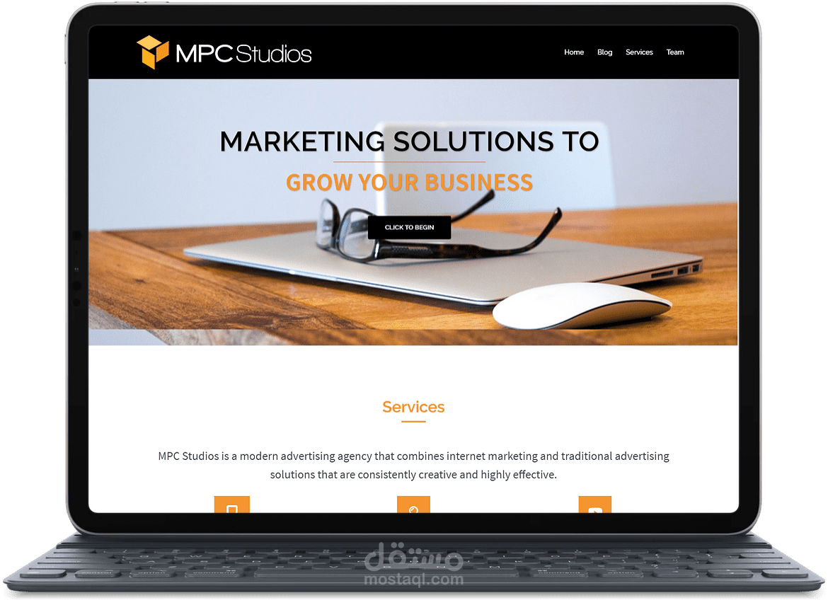 موقع wordpress لشركة