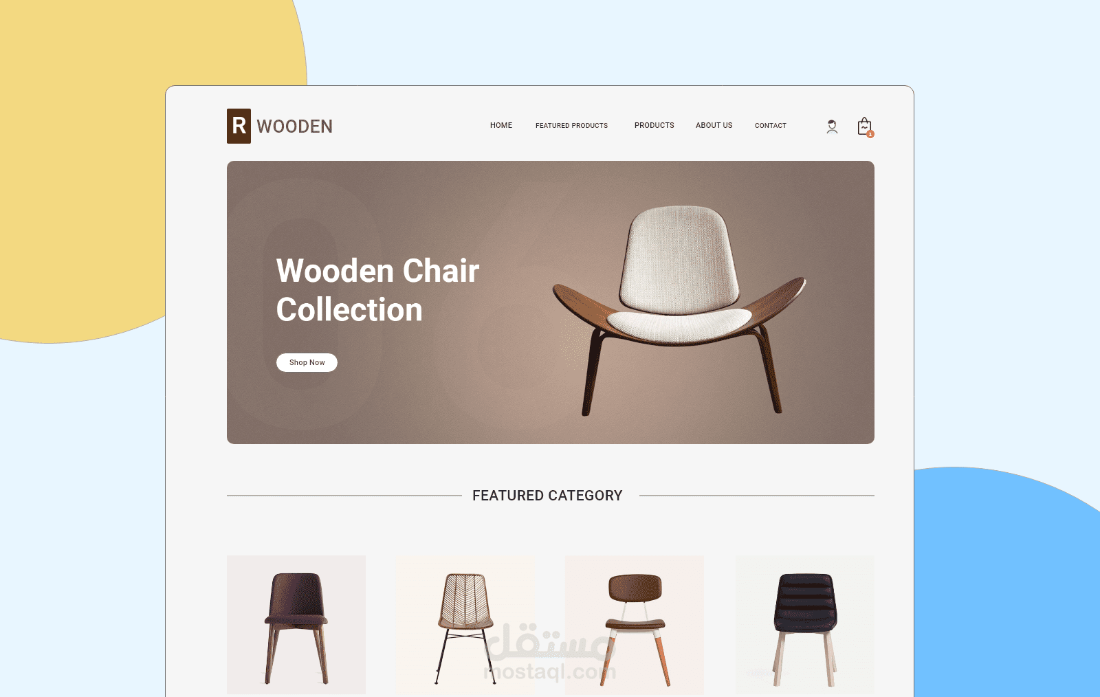تصميم واجهة متجر الكتروني احترافي ECOMMERCE WEBSITE UI/UX