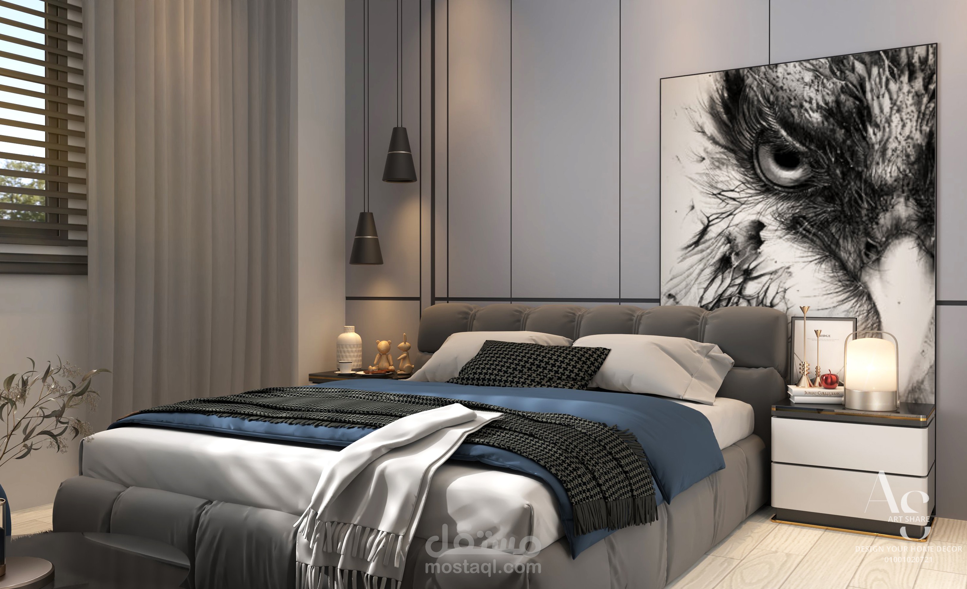 تصميم غرف نوم شبابي أنيقة وعصرية تناسب أسلوب الحياة الحديث