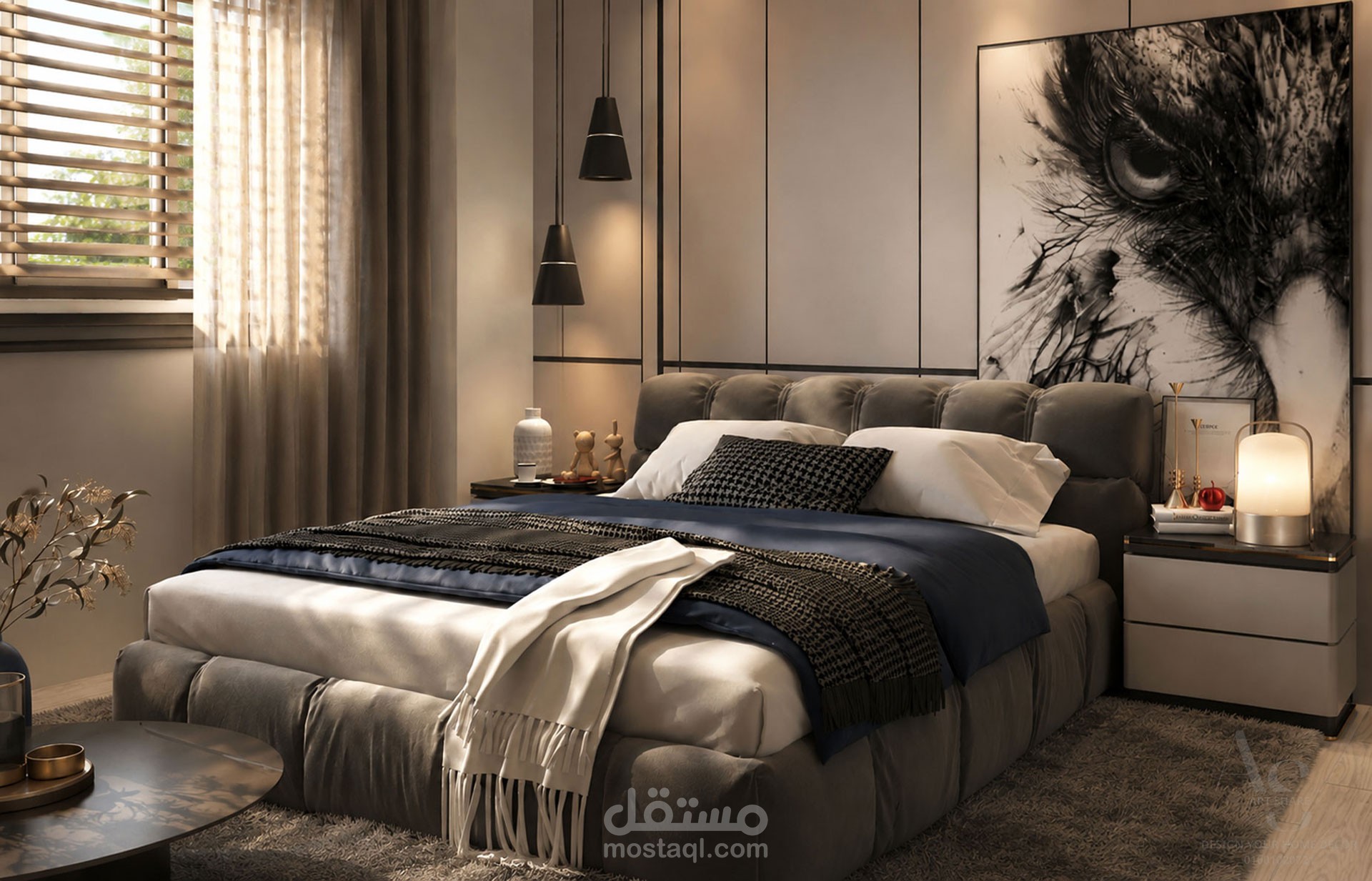 تصميم غرفة نوم شبابية عصرية | Modern Bedroom Design