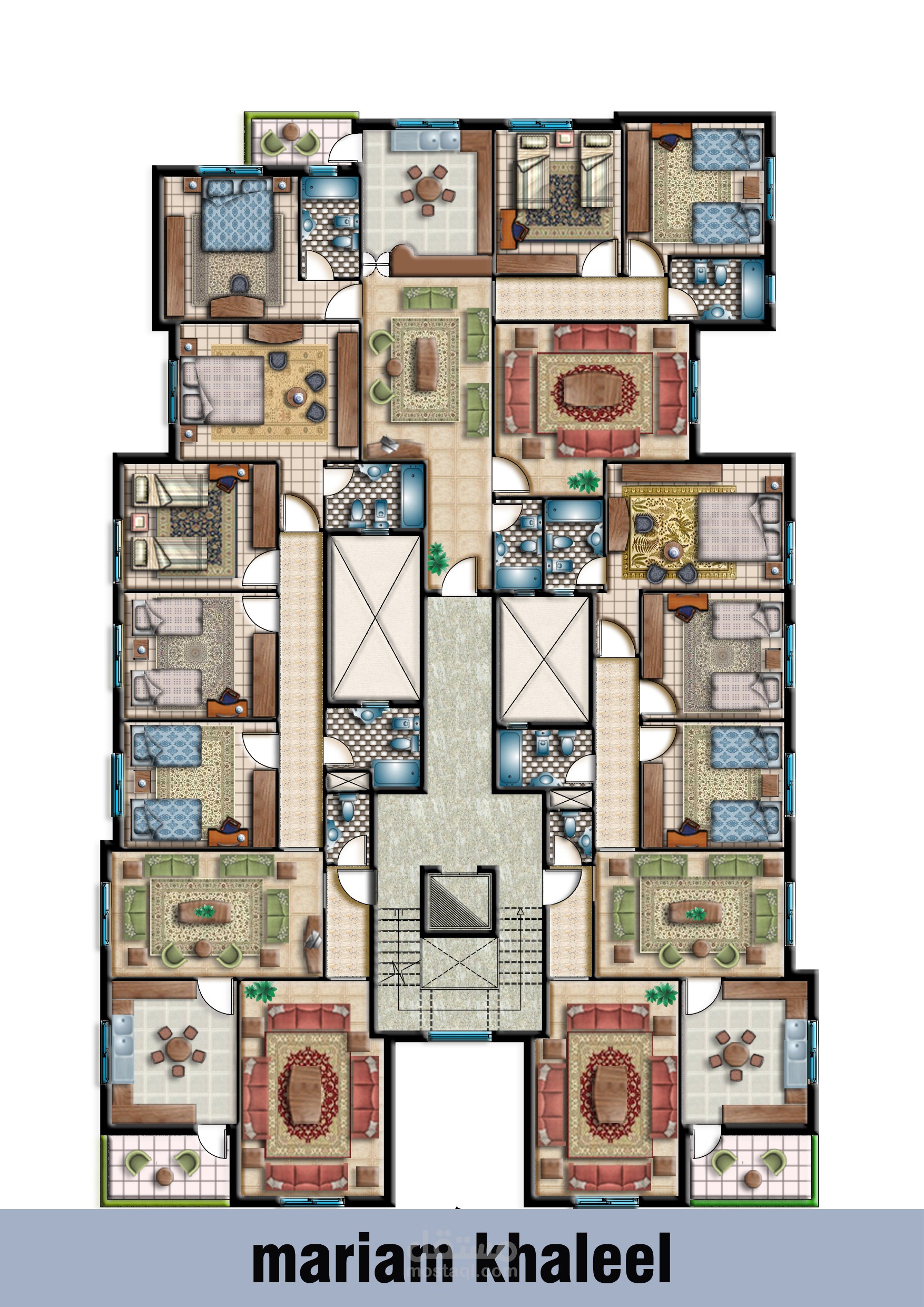 إخراج مسقط أفقي بالفتوشوب