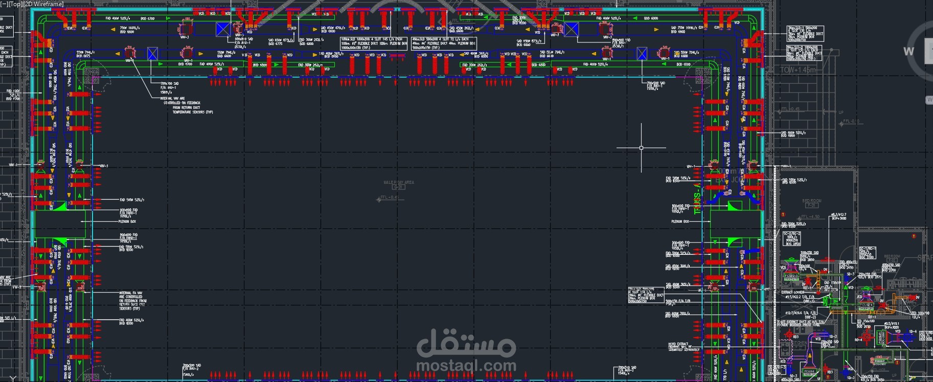 تصميم تكييف مركزي لمسجد