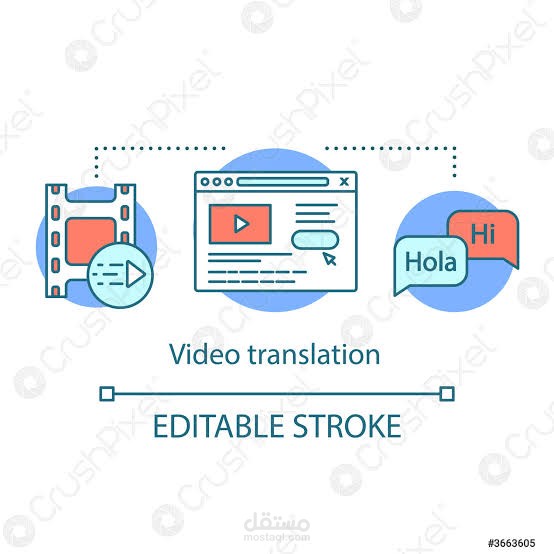 ترجمة فيديو بدقه ومتناسق مع الصوت ووضع الترجمه علي الشاشه في المكان المطلوب