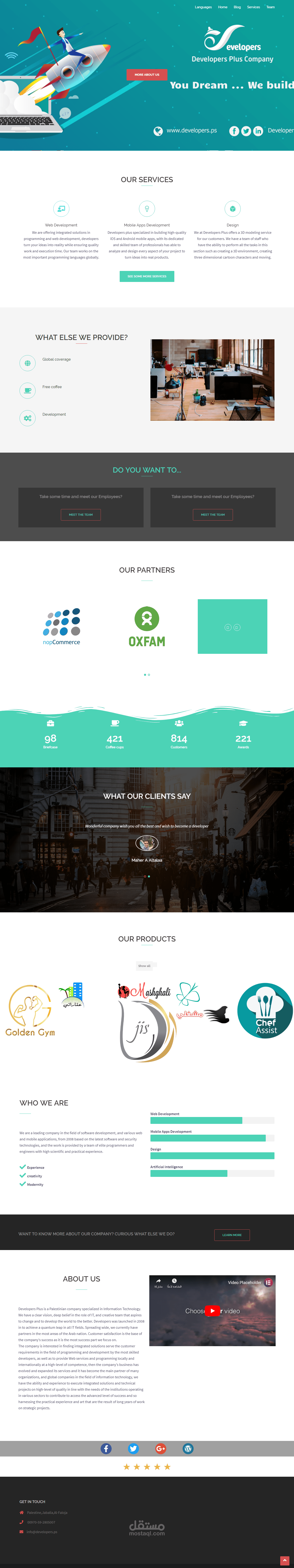 redesign for company website