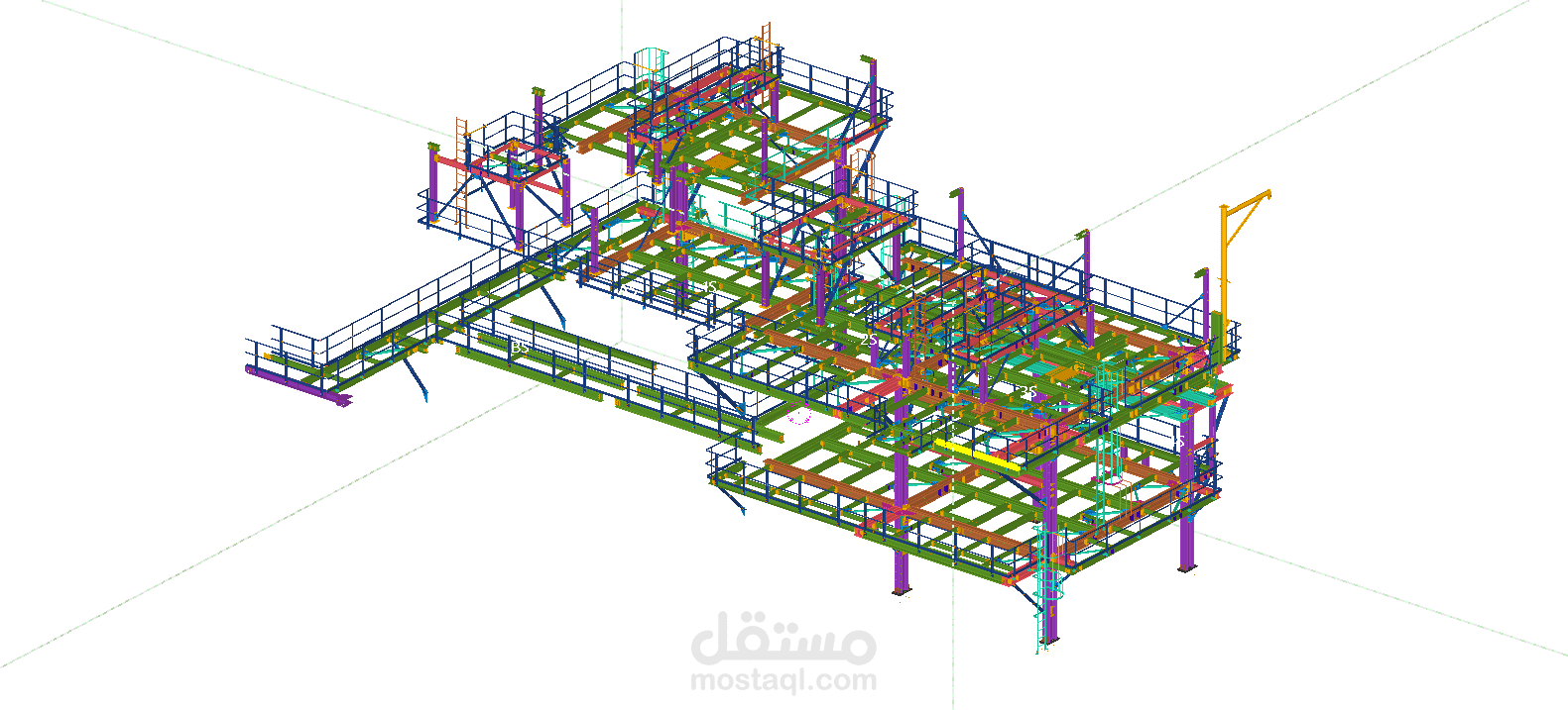 Tekla structure projects - شوب دروينج المنشات المعدنيه