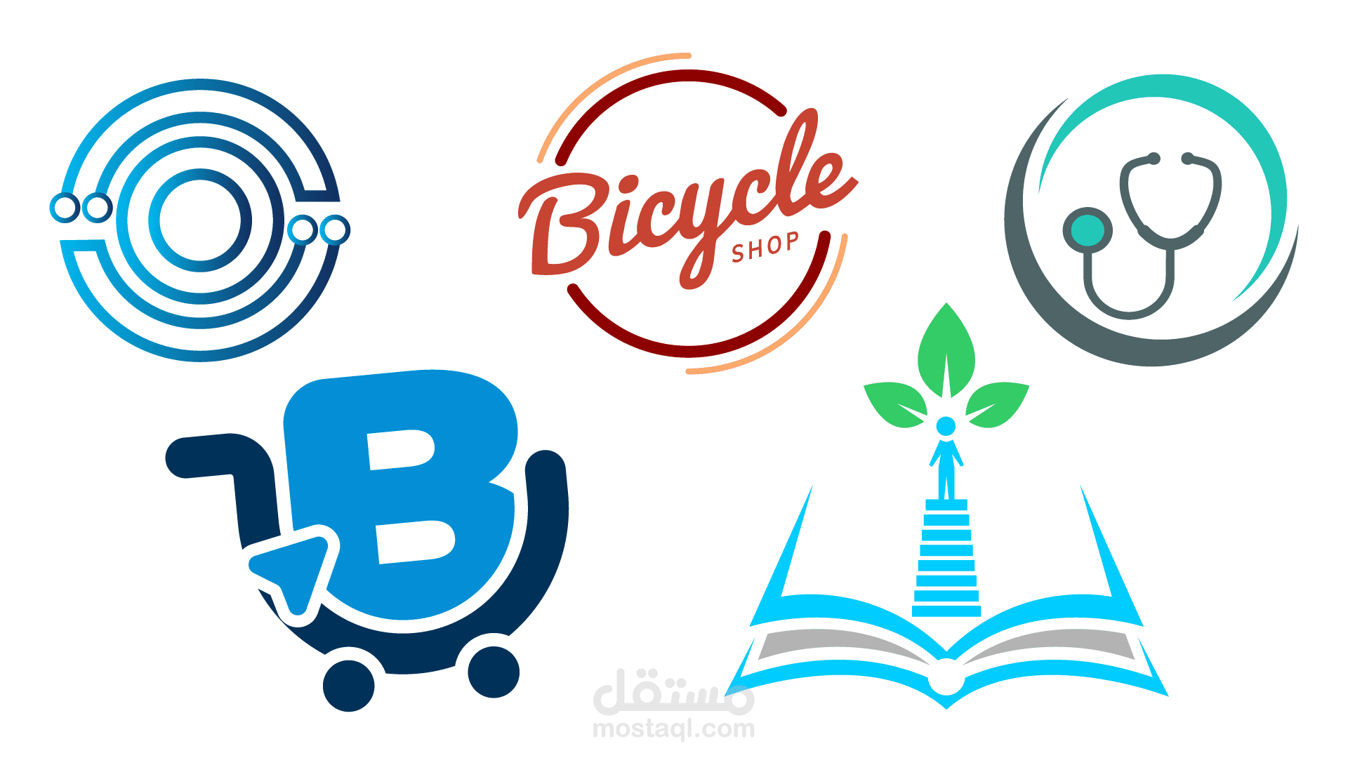 تحريك مجموعة من اللوجوهات