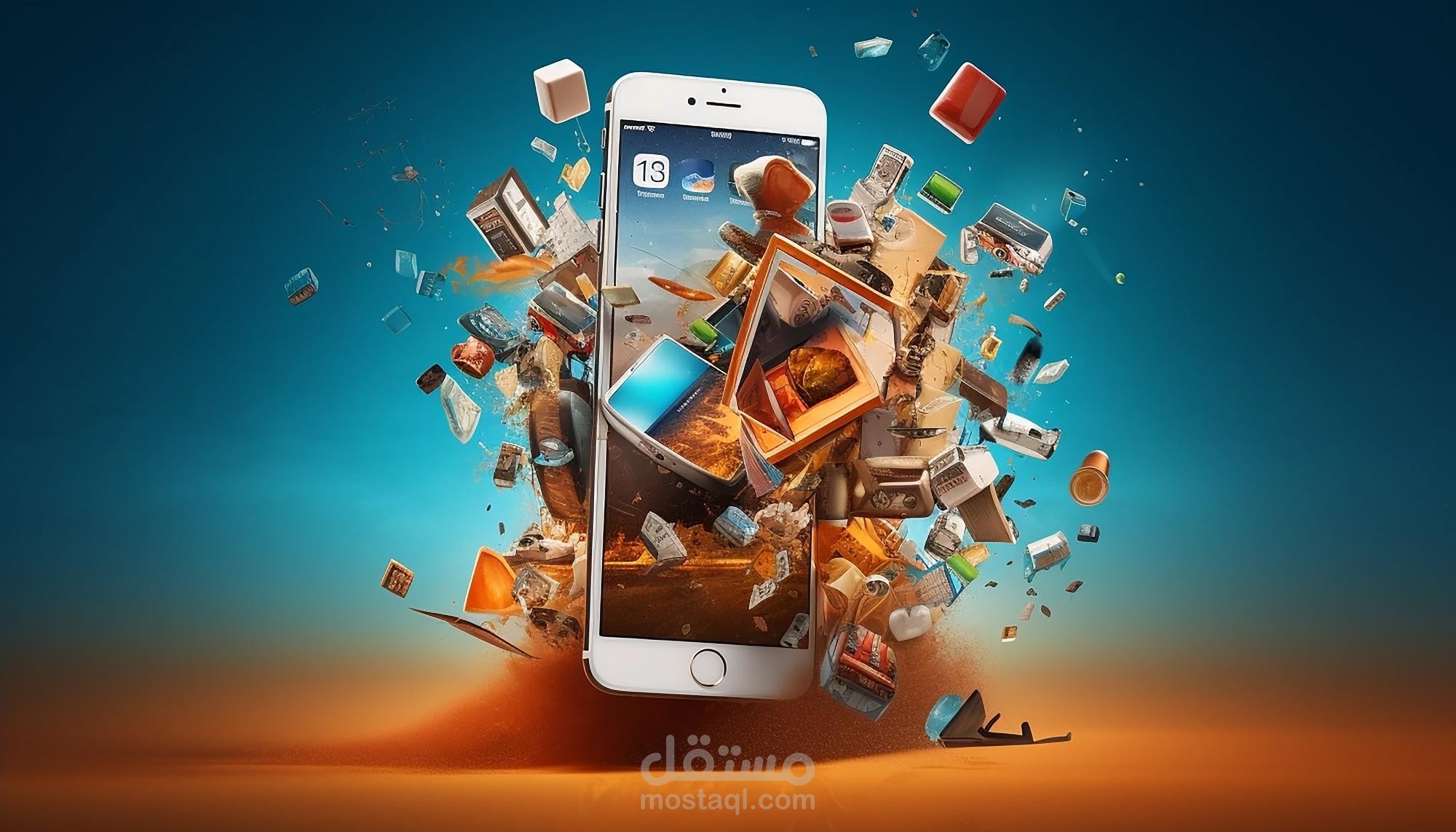 تصميم بوستات سوشيال ميديا مختلفة لشركة مالتي ميديا