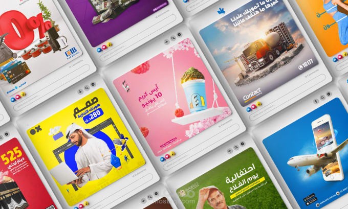 تصميم بوستات سوشيال ميديا لشركات جيمنج وبيع لابتوب