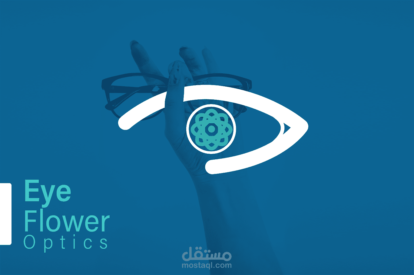 ُEye Flower optics logo Design