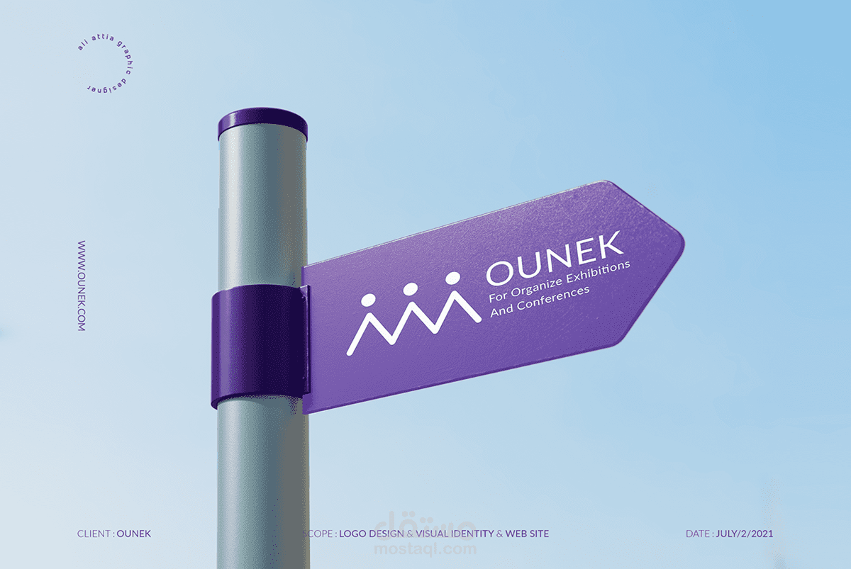 OUNEK Logo Design & Visual Identity & Website