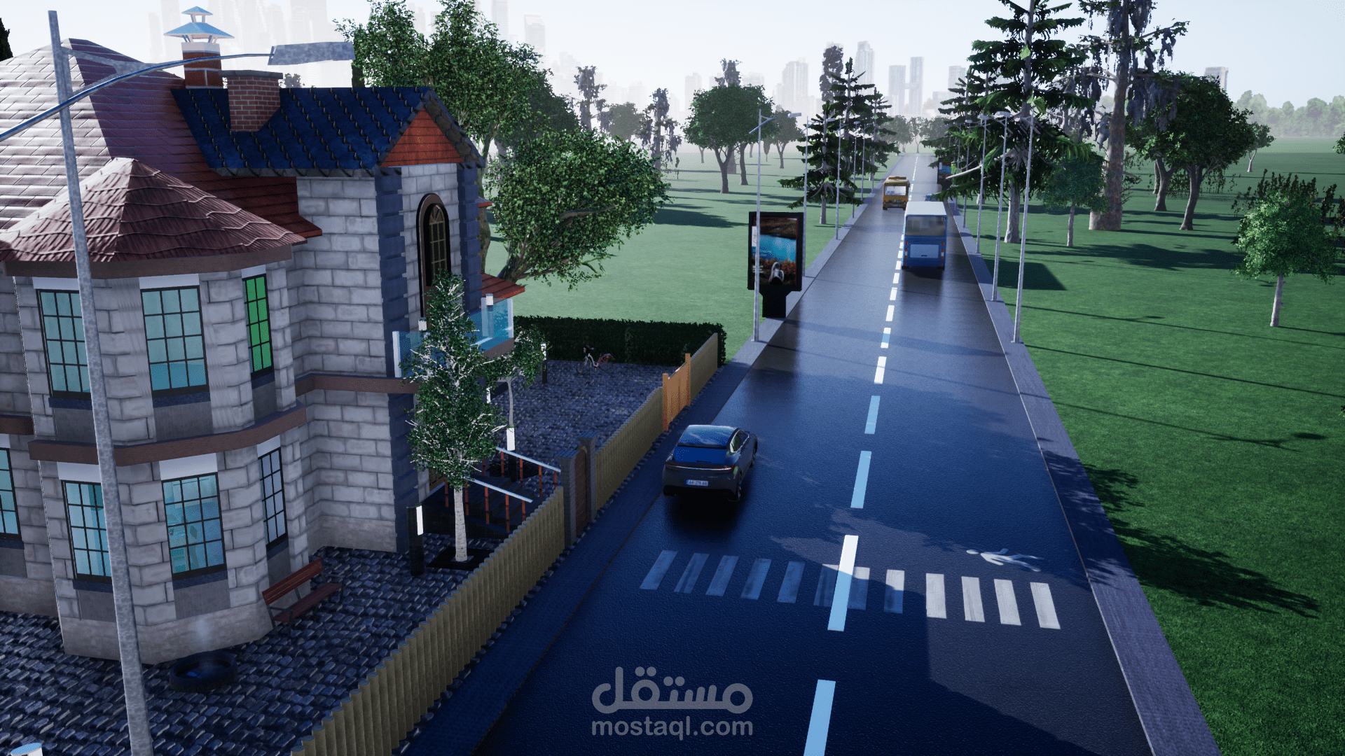 تصميم بيئة كاملة ثلاثي الأبعاد 3D