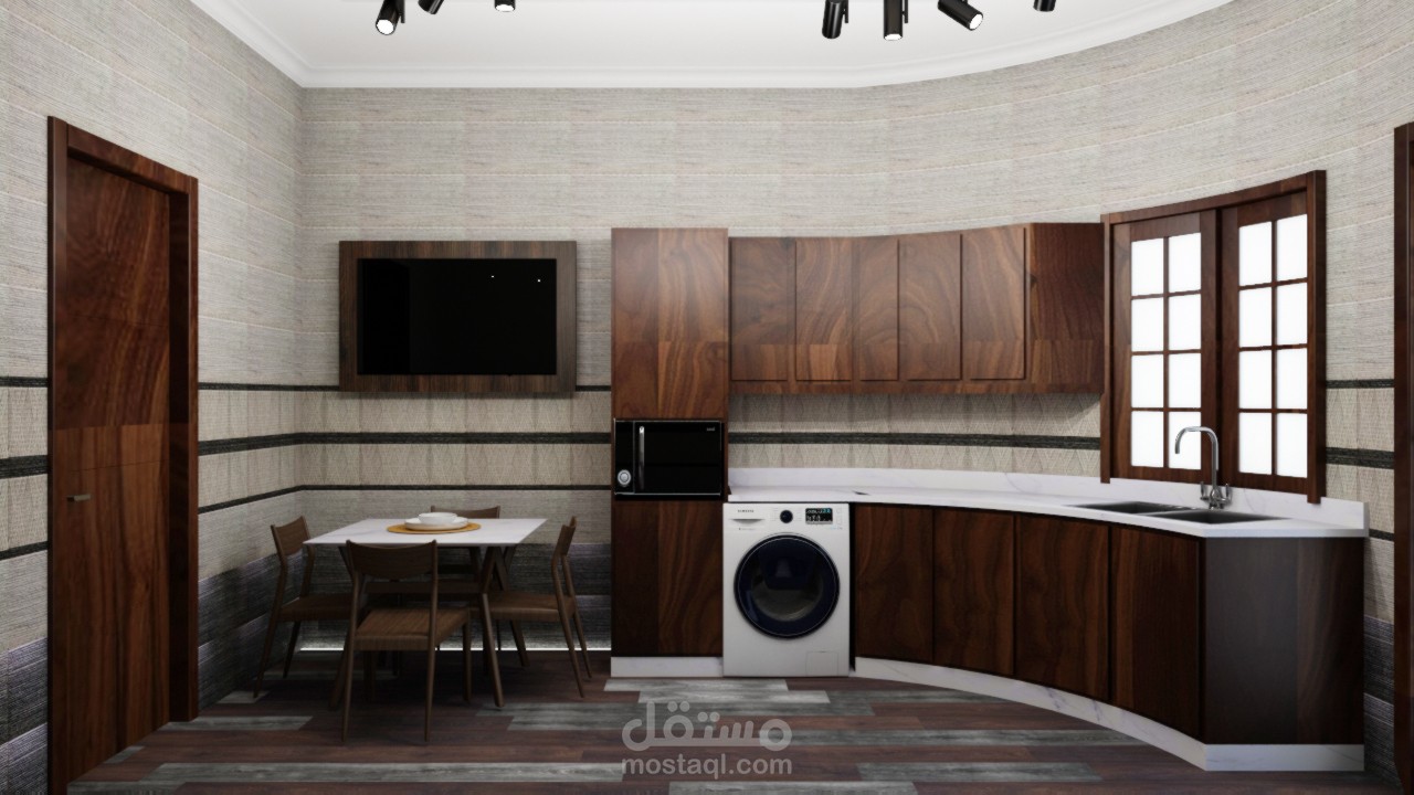 تصميم مطبخ موديرن بطابع محلي