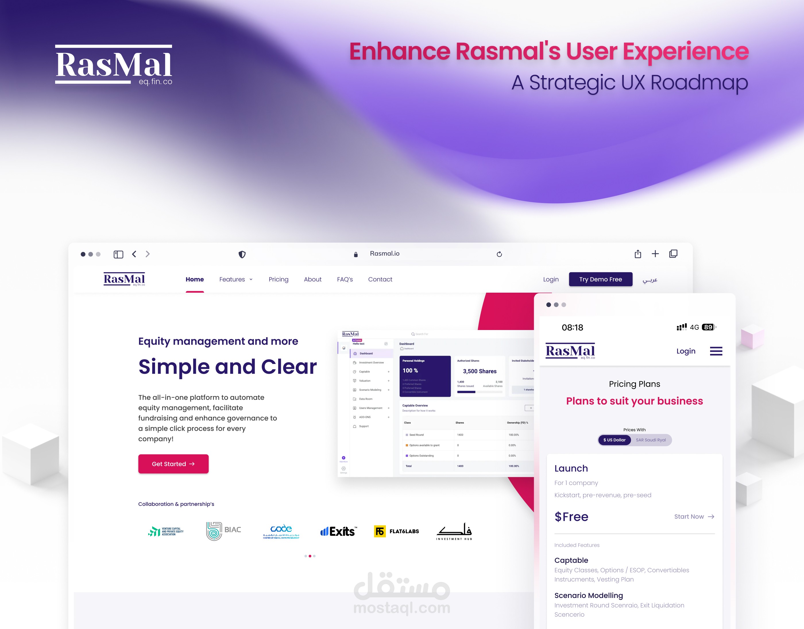 Rasmal Saas App - تطبيق راس مال
